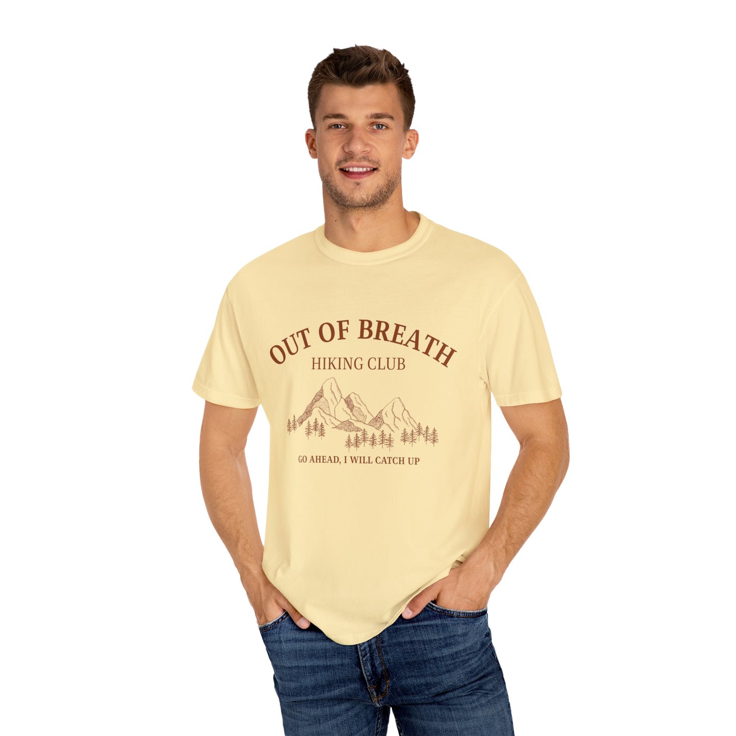 Out Of Breath Hiking Club Adult Unisex Tee