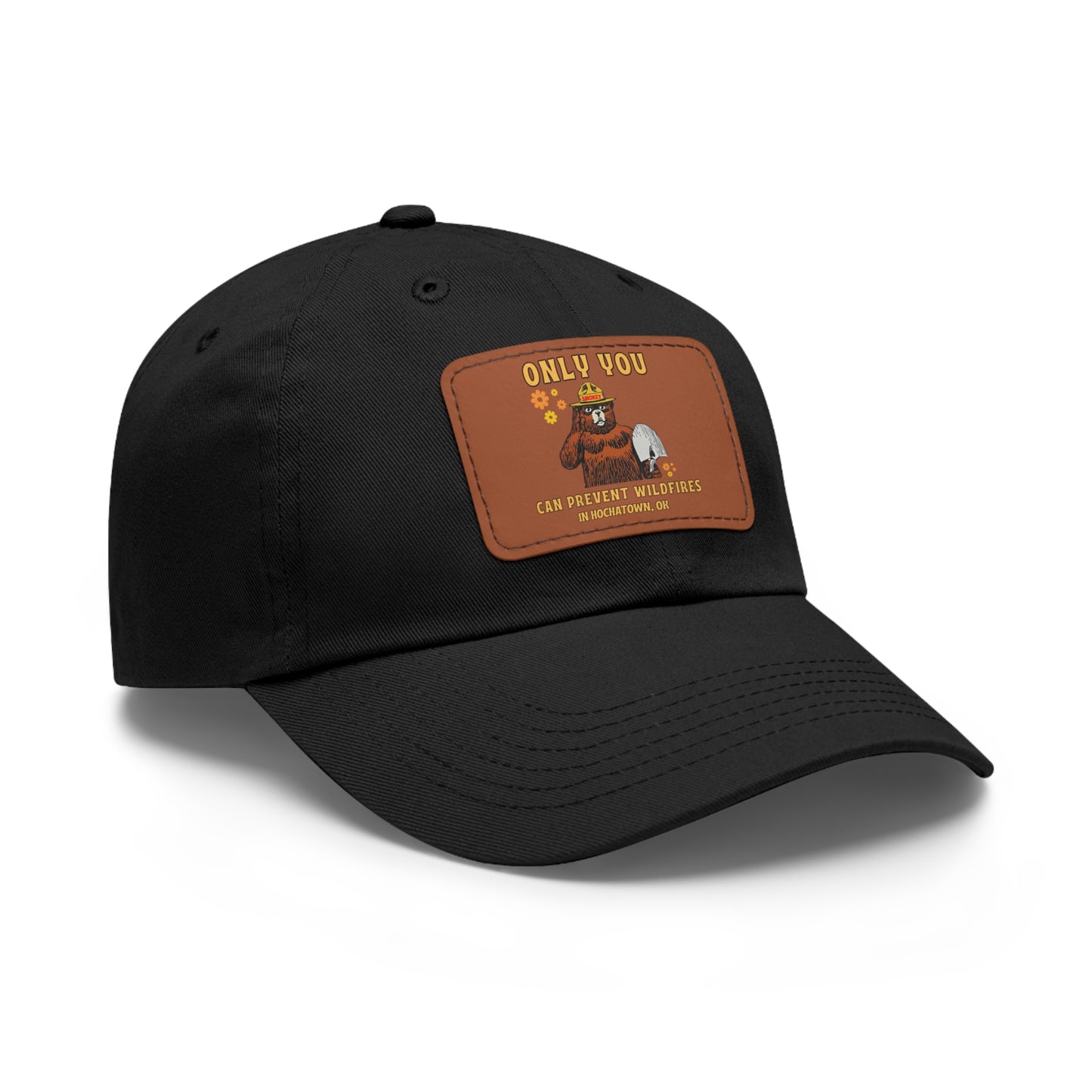 Only You Prevent Wildfires Leather Patch Hat