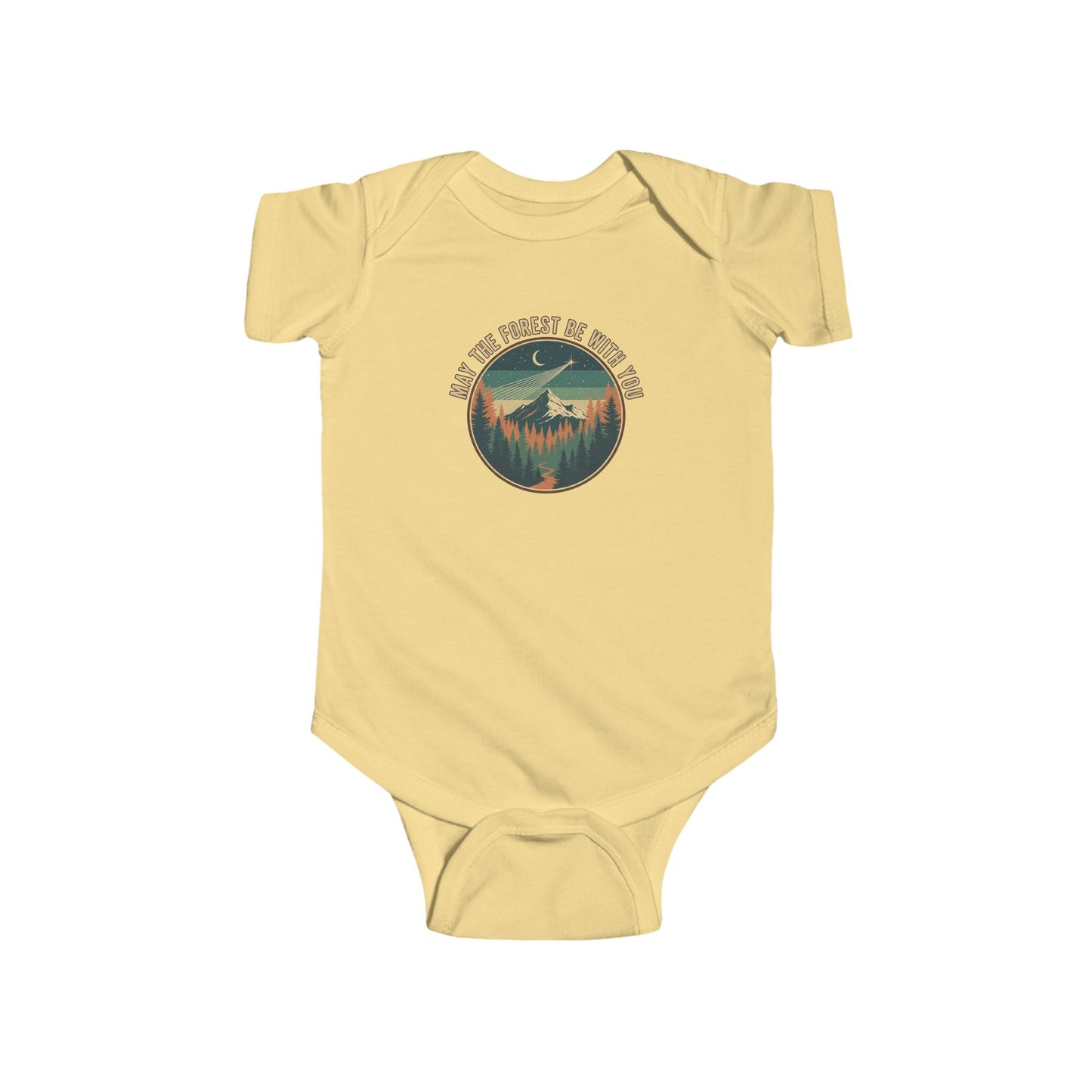 Nature-Inspired Infant Bodysuit with Adventure Design