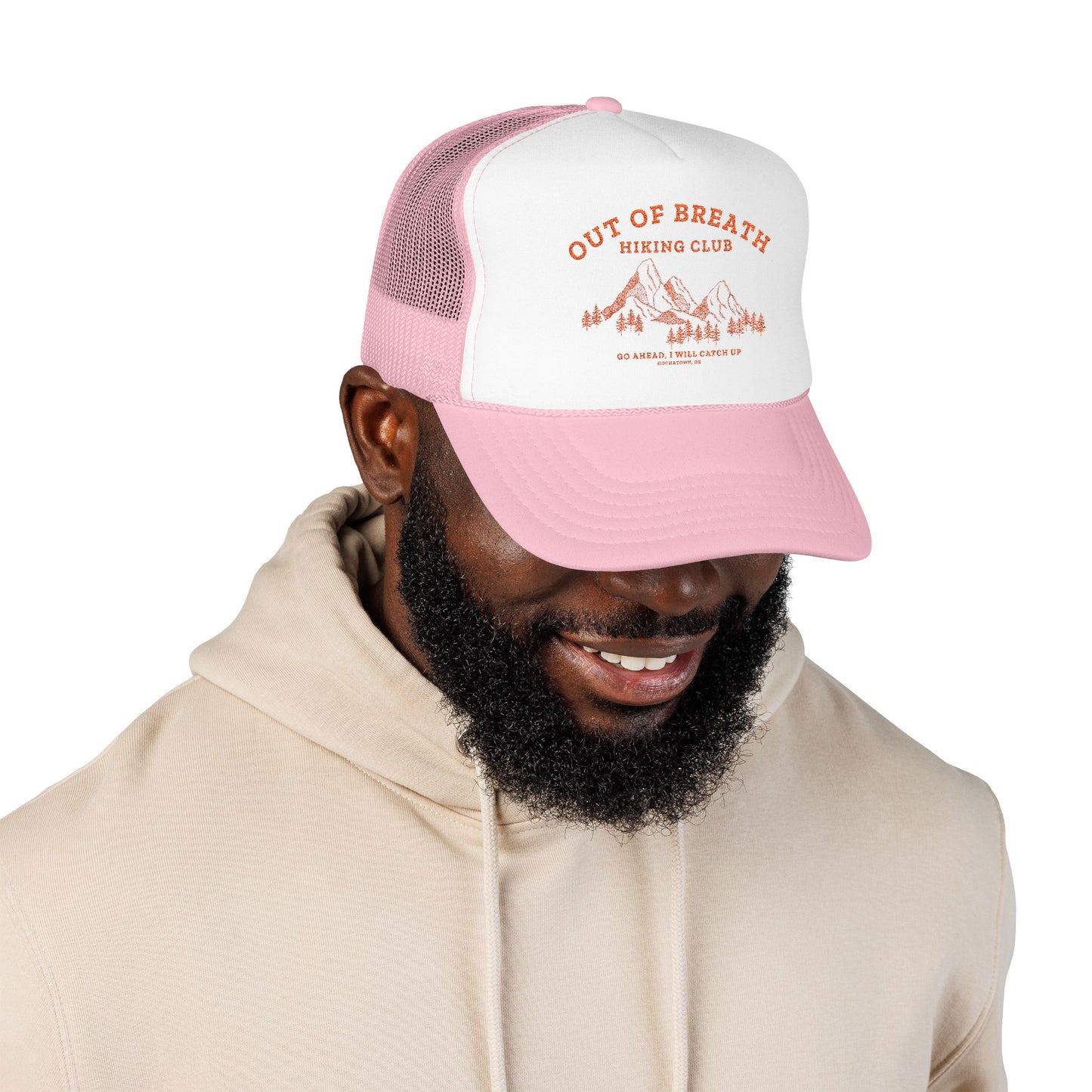 Out Of Breath Hiking Club Trucker Foam Hat