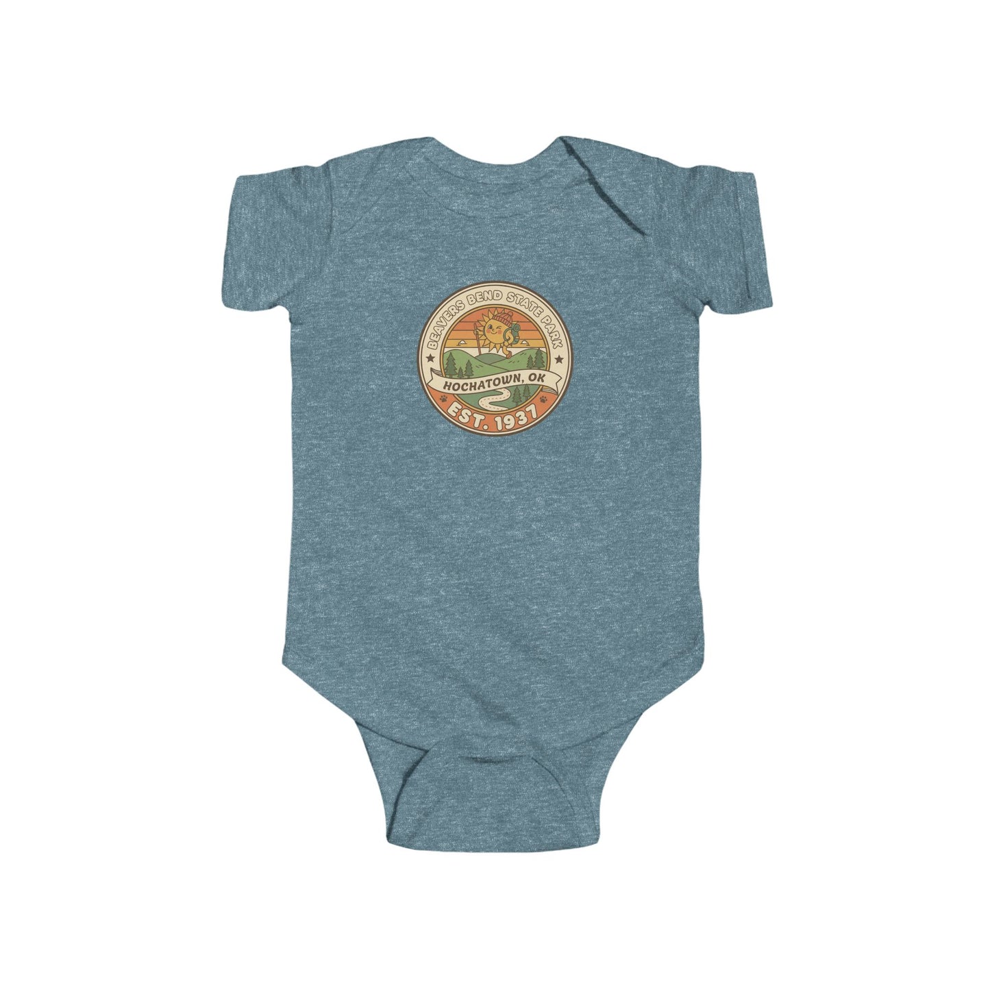 Vintage Beavers Bend State Park Infant Unisex Onesie