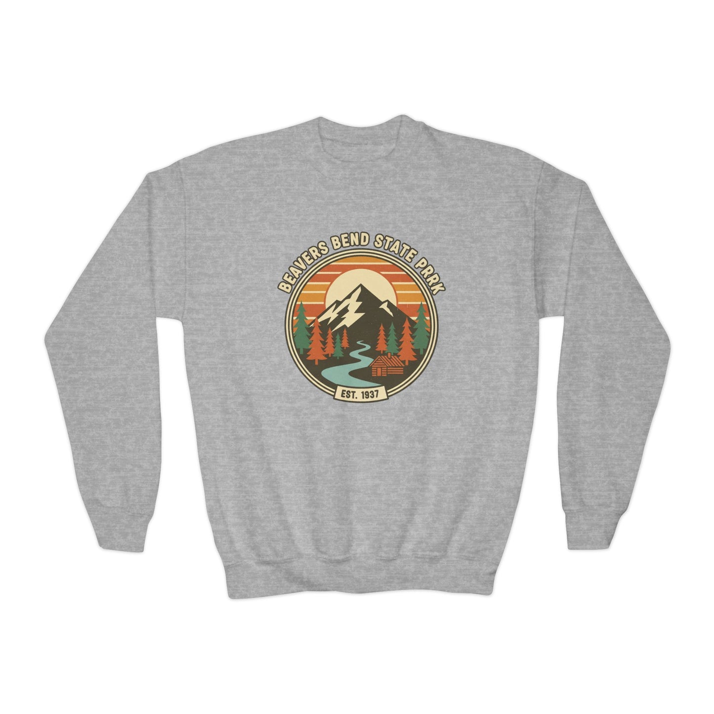 Vintage Beavers Bend State Park Kids Unisex Sweatshirt