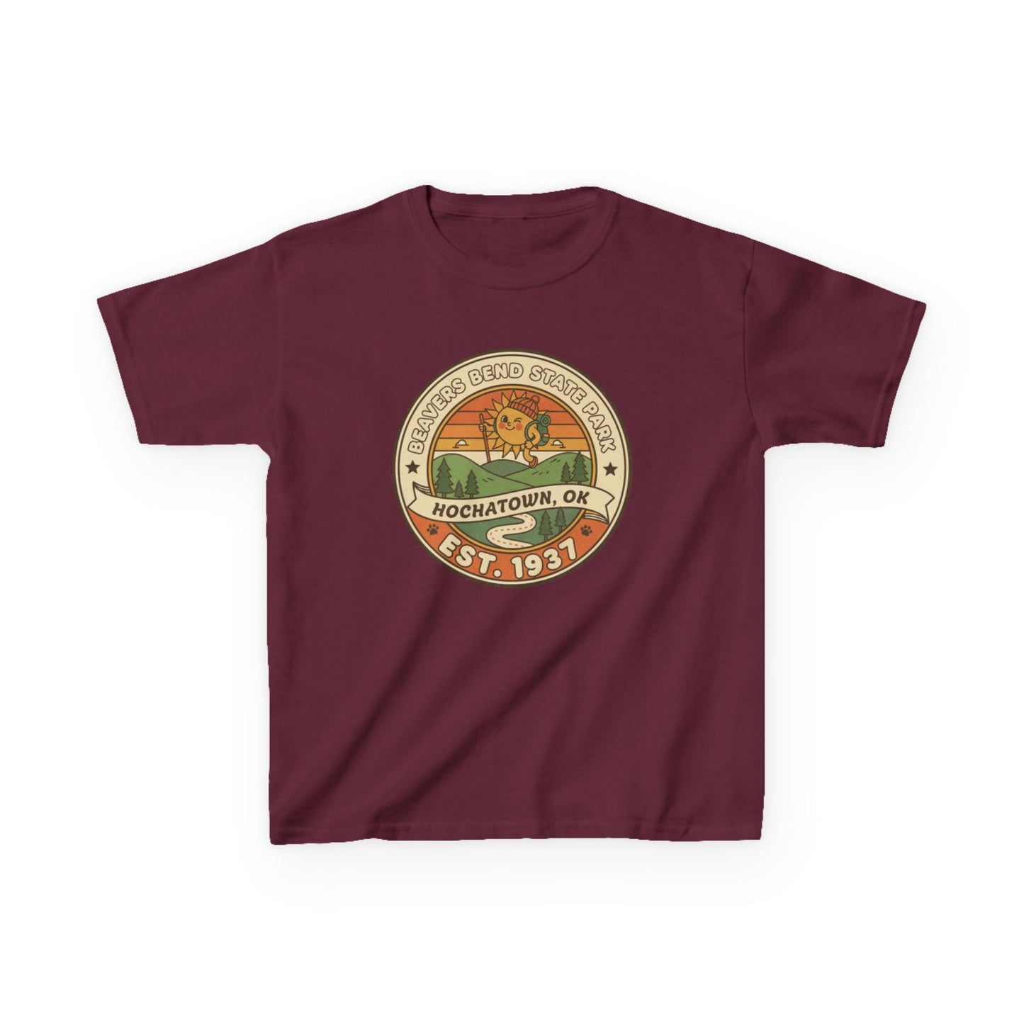 Vintage Beavers Bend State Park Kids Unisex Tee