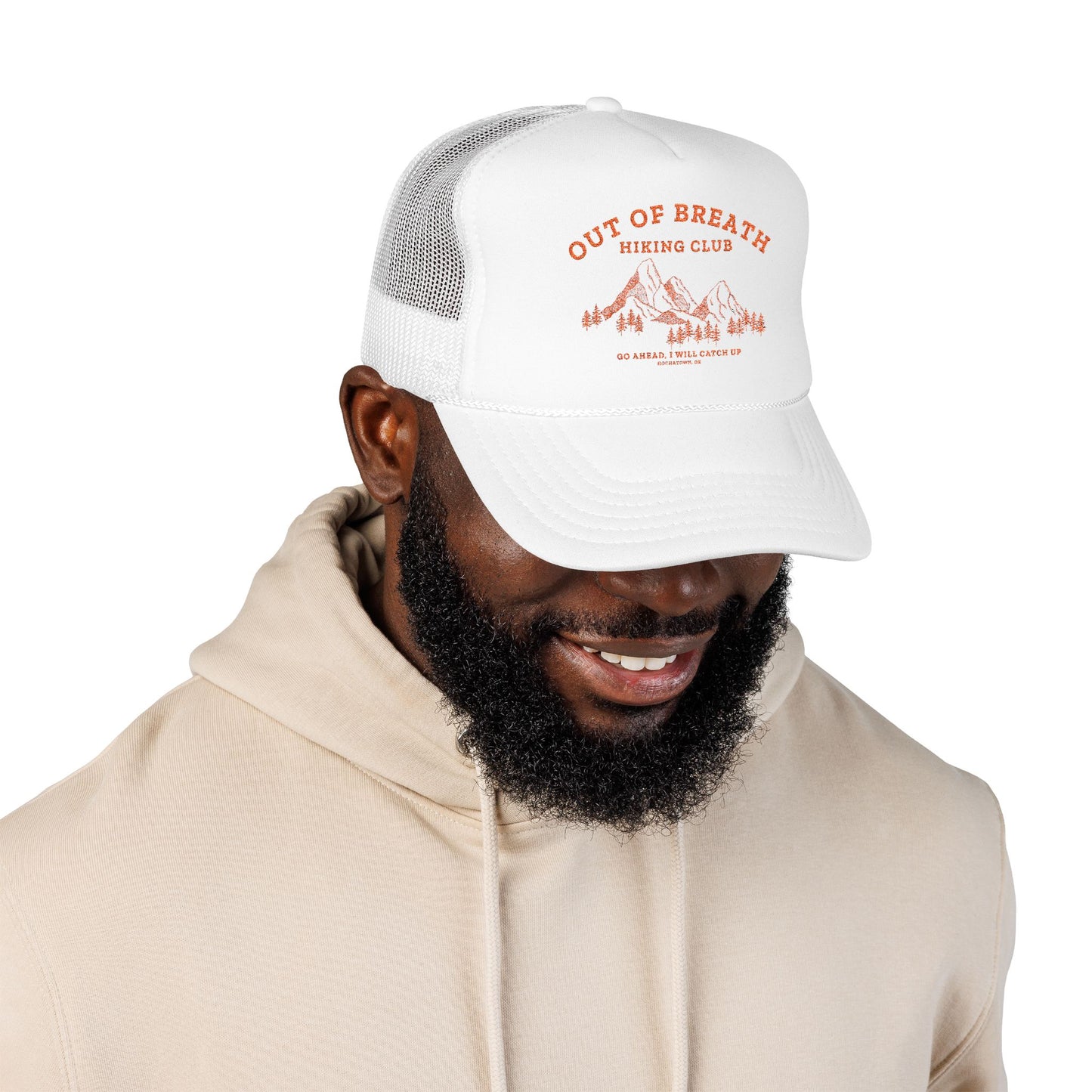 Out Of Breath Hiking Club Trucker Foam Hat