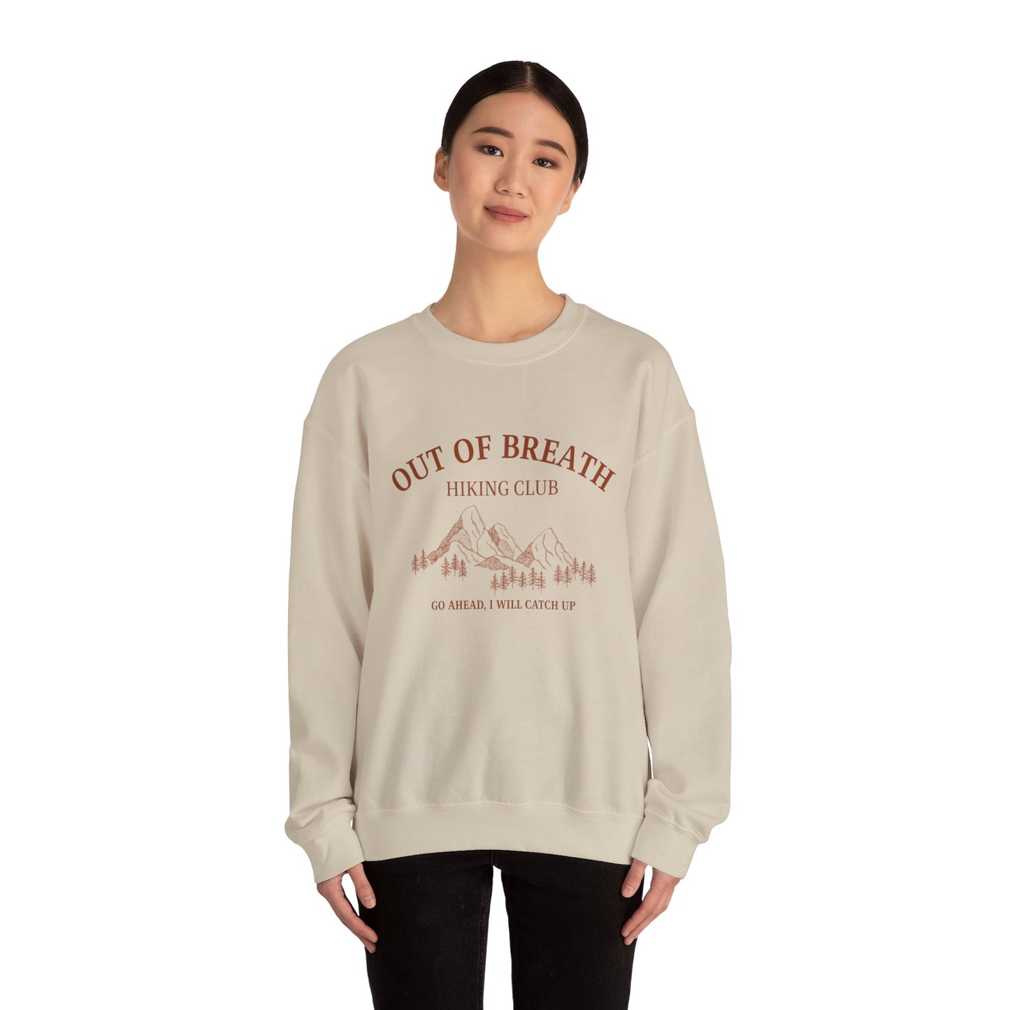 Out Of Breath Hiking Society Adult Unisex Sweatshirt