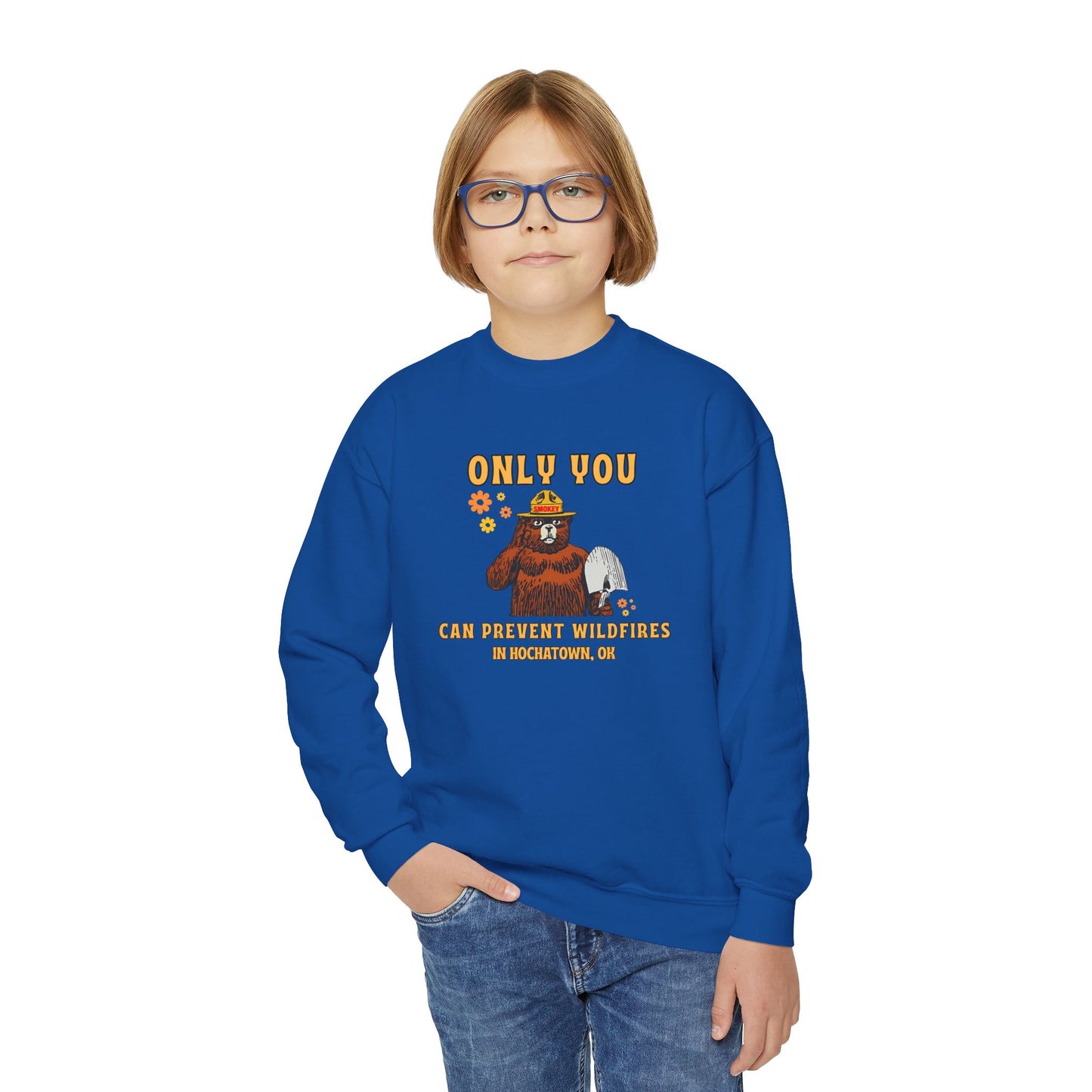 Only You Can Prevent Wildfires Kids Unisex Sweatshirt