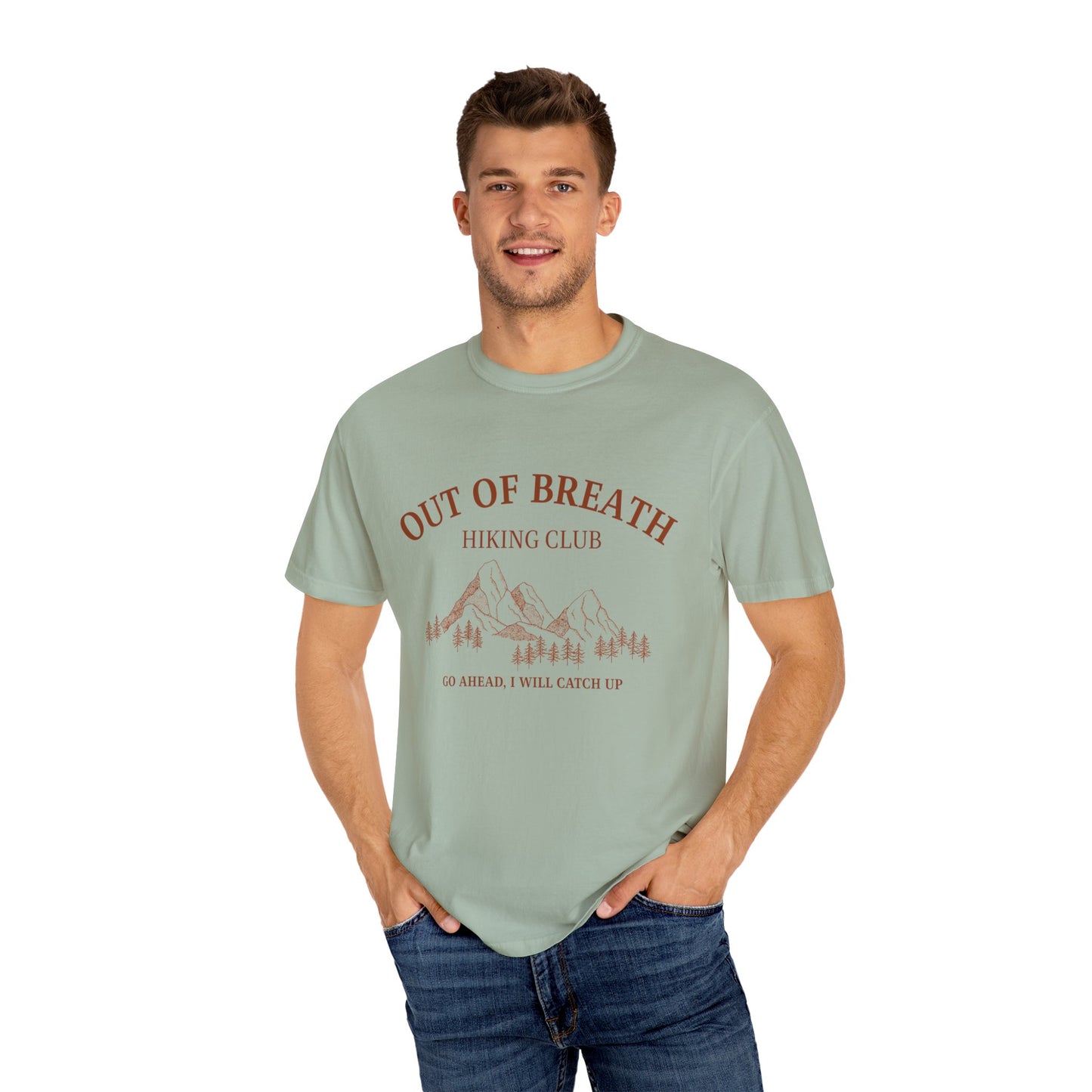 Out Of Breath Hiking Club Adult Unisex Tee