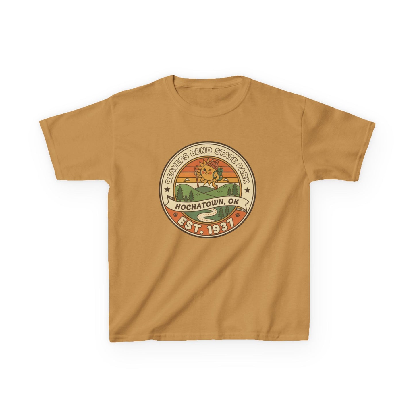 Vintage Beavers Bend State Park Kids Unisex Tee