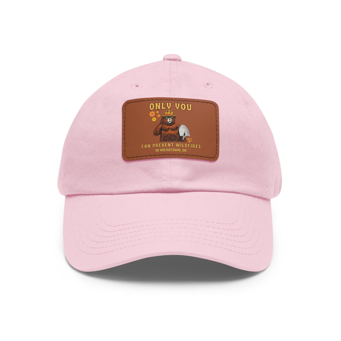 Only You Prevent Wildfires Leather Patch Hat