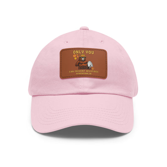 Only You Prevent Wildfires Leather Patch Hat