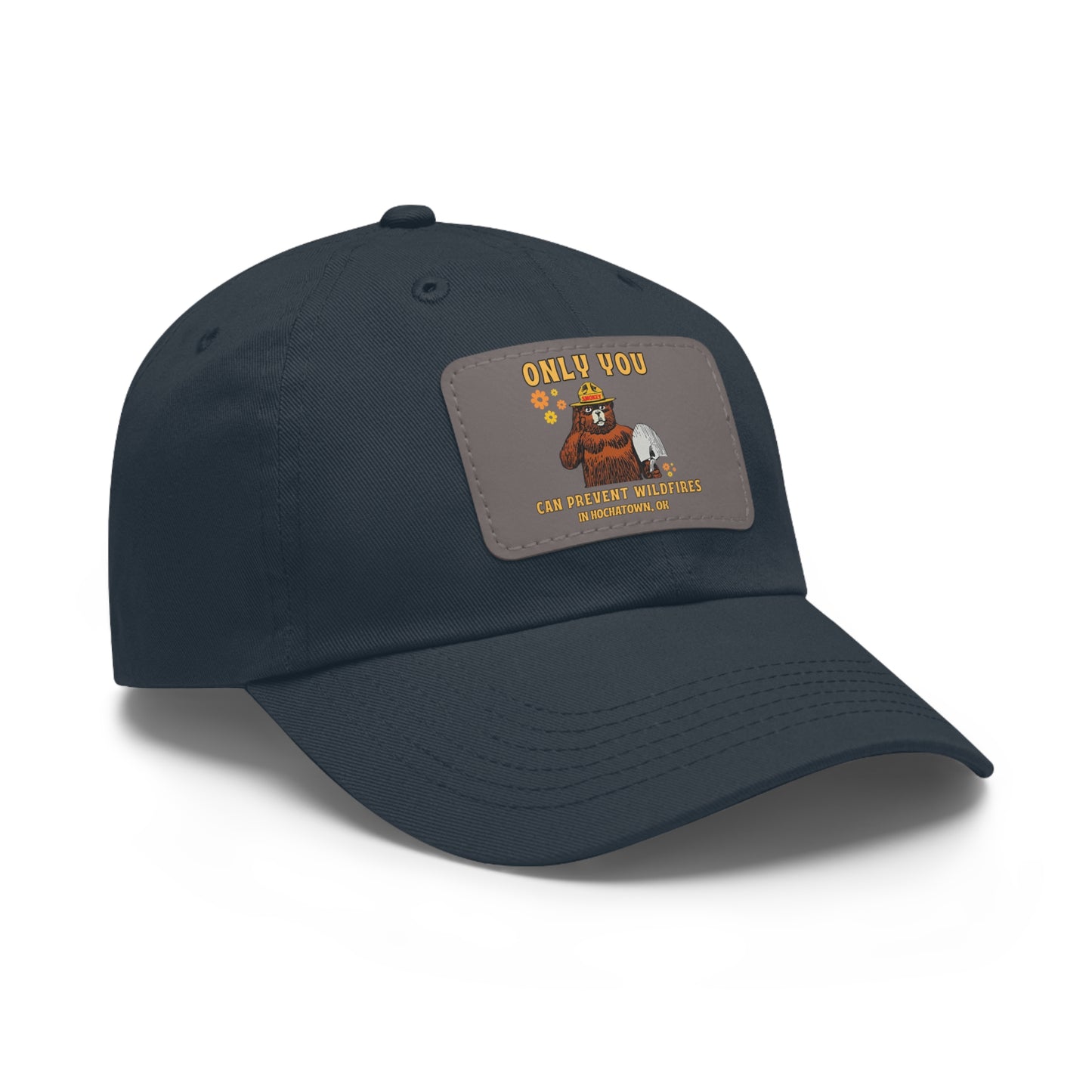 Only You Prevent Wildfires Leather Patch Hat