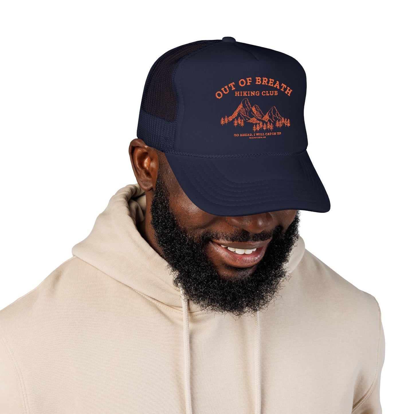 Out Of Breath Hiking Club Trucker Foam Hat