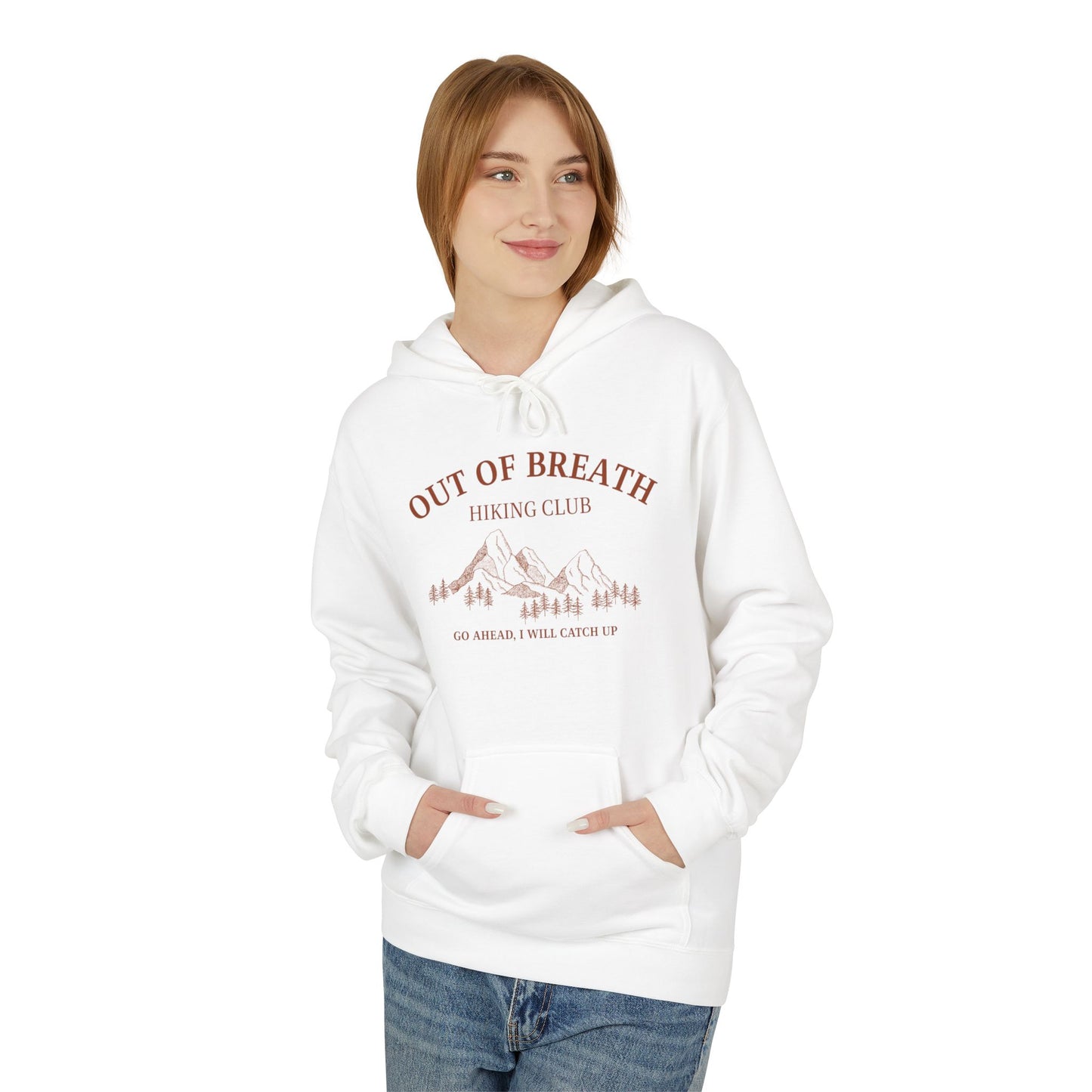 Out of Breath Hiking Club Adult Unisex Hoodie