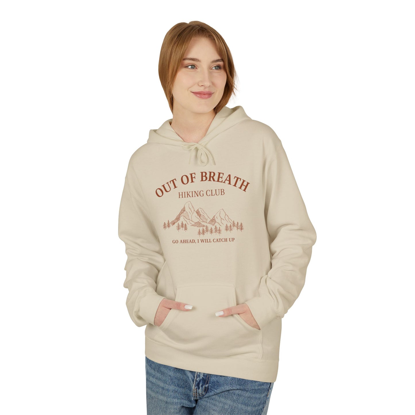 Out of Breath Hiking Club Adult Unisex Hoodie