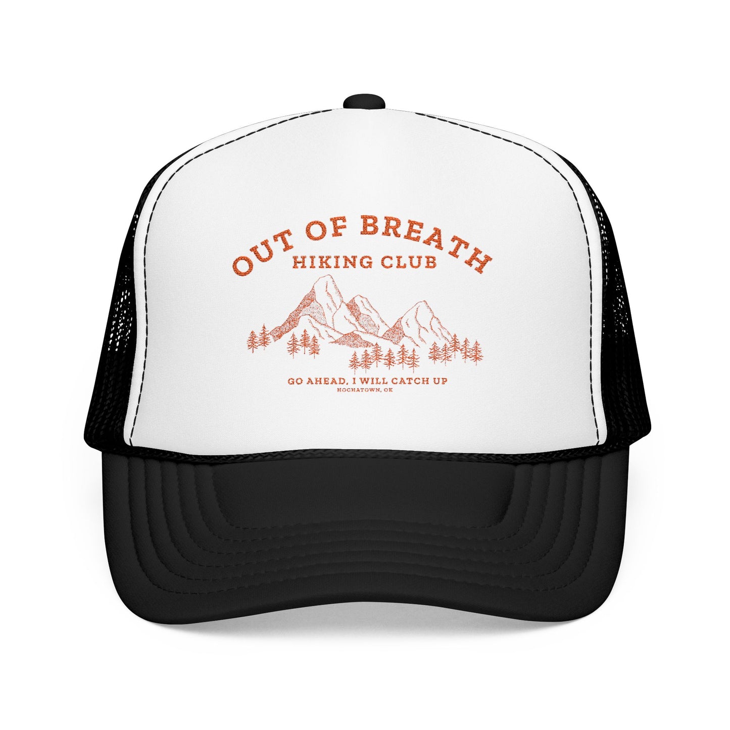 Out Of Breath Hiking Club Trucker Foam Hat