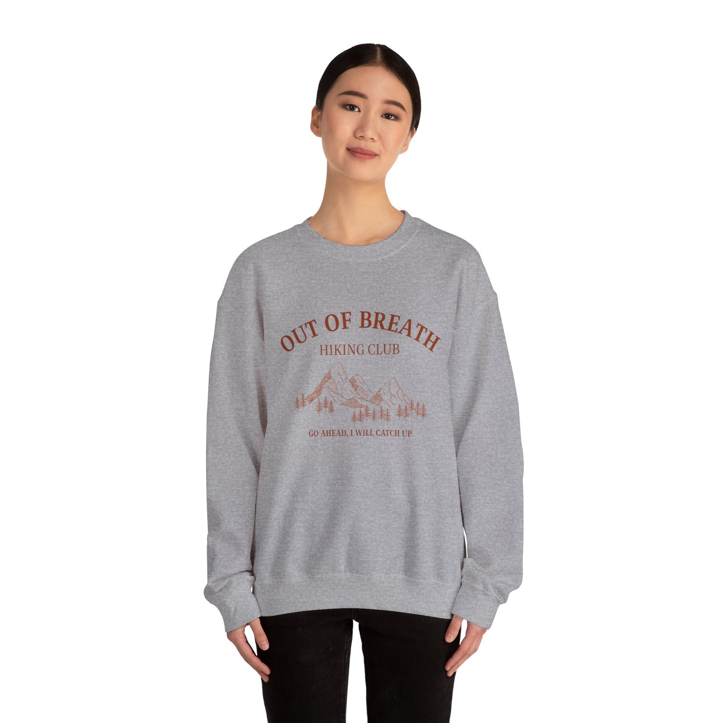 Out Of Breath Hiking Society Adult Unisex Sweatshirt