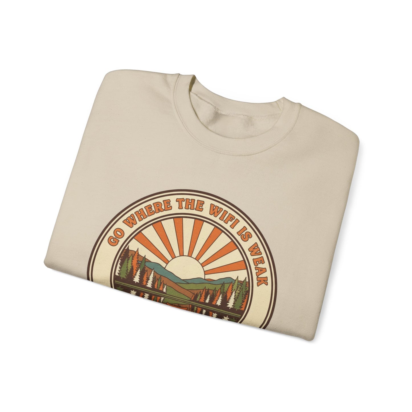 Go Where The Wifi Is Weak Adult Unisex Sweatshirt