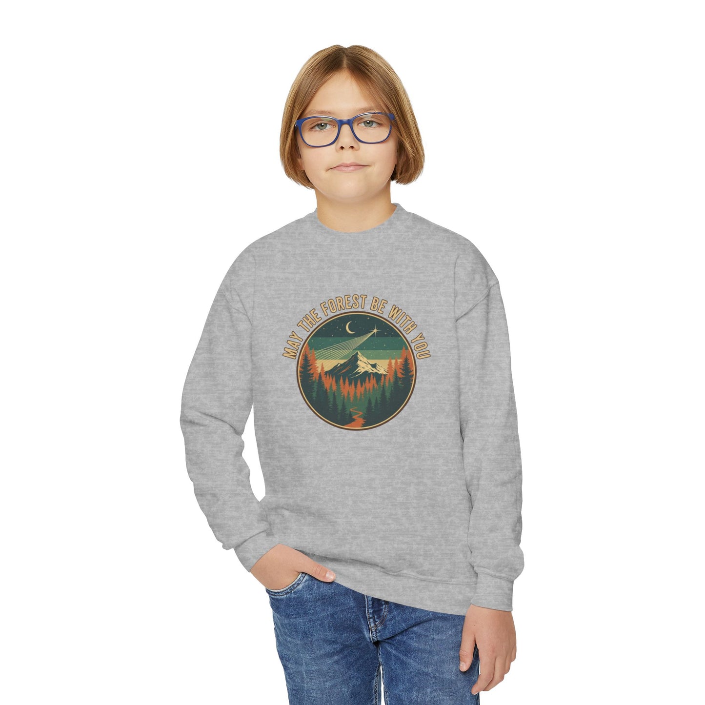 May The Forest Be With You Kids Unisex Sweatshirt