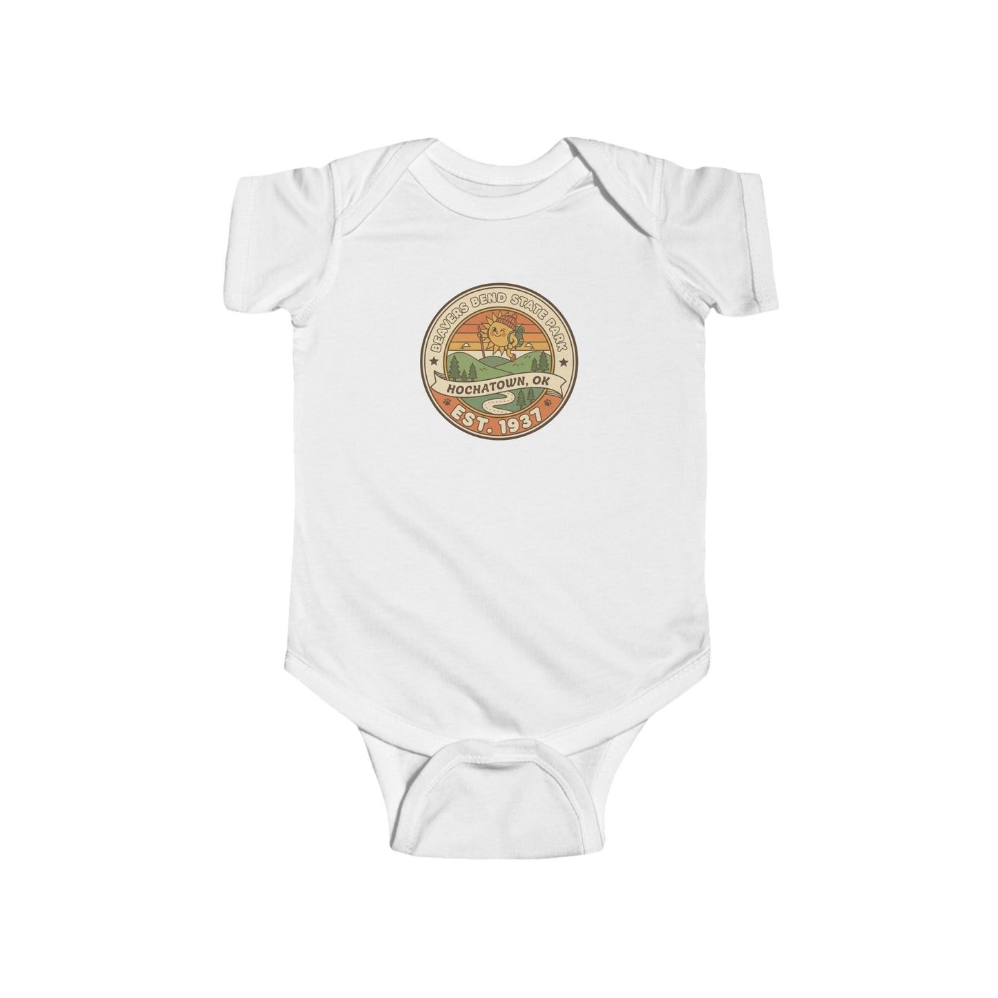 Vintage Beavers Bend State Park Infant Unisex Onesie