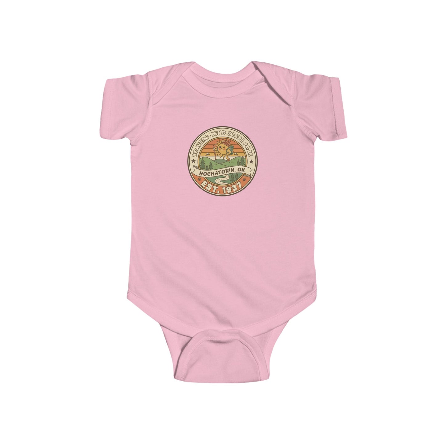 Vintage Beavers Bend State Park Infant Unisex Onesie
