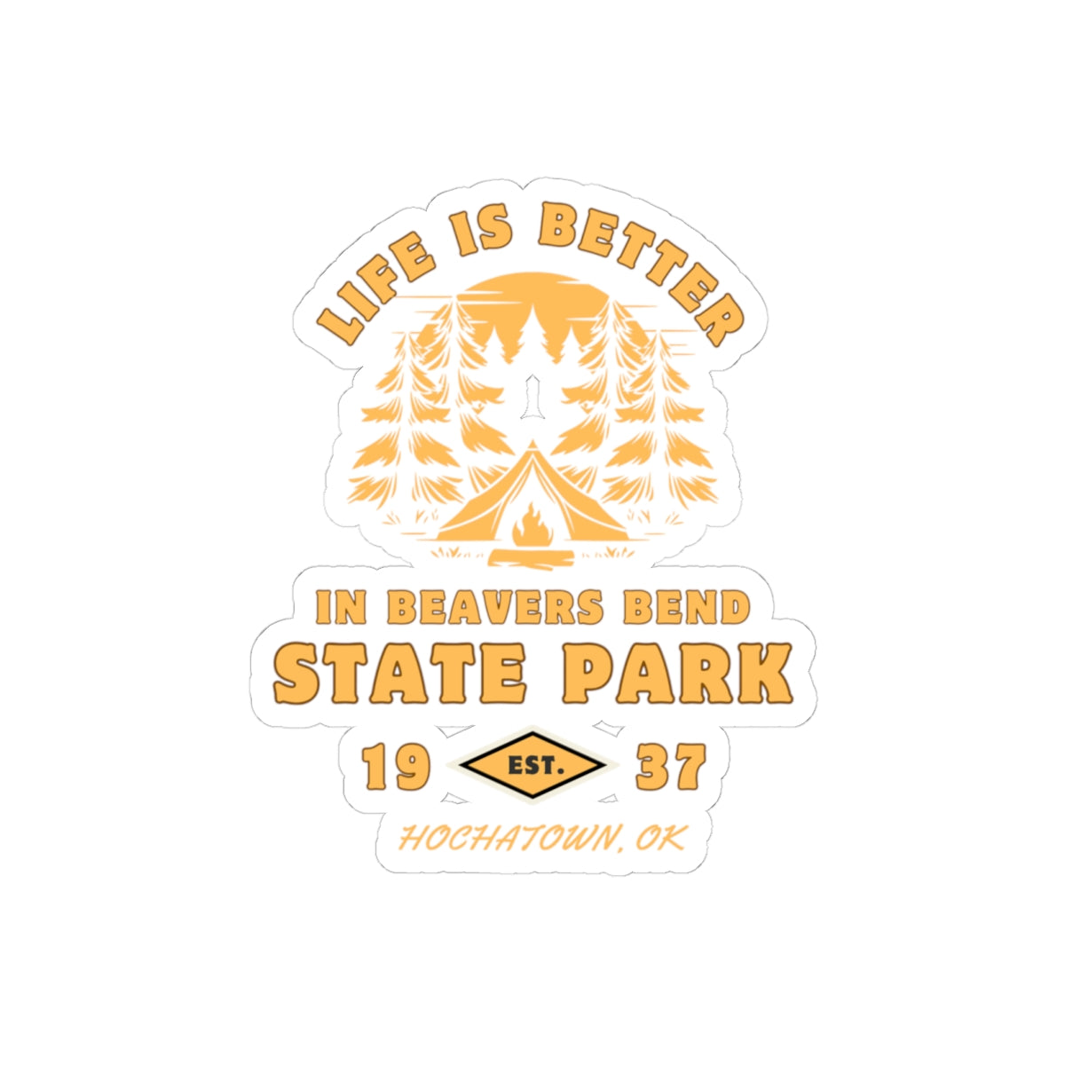 Life Is Better Kiss-Cut Decal Sticker