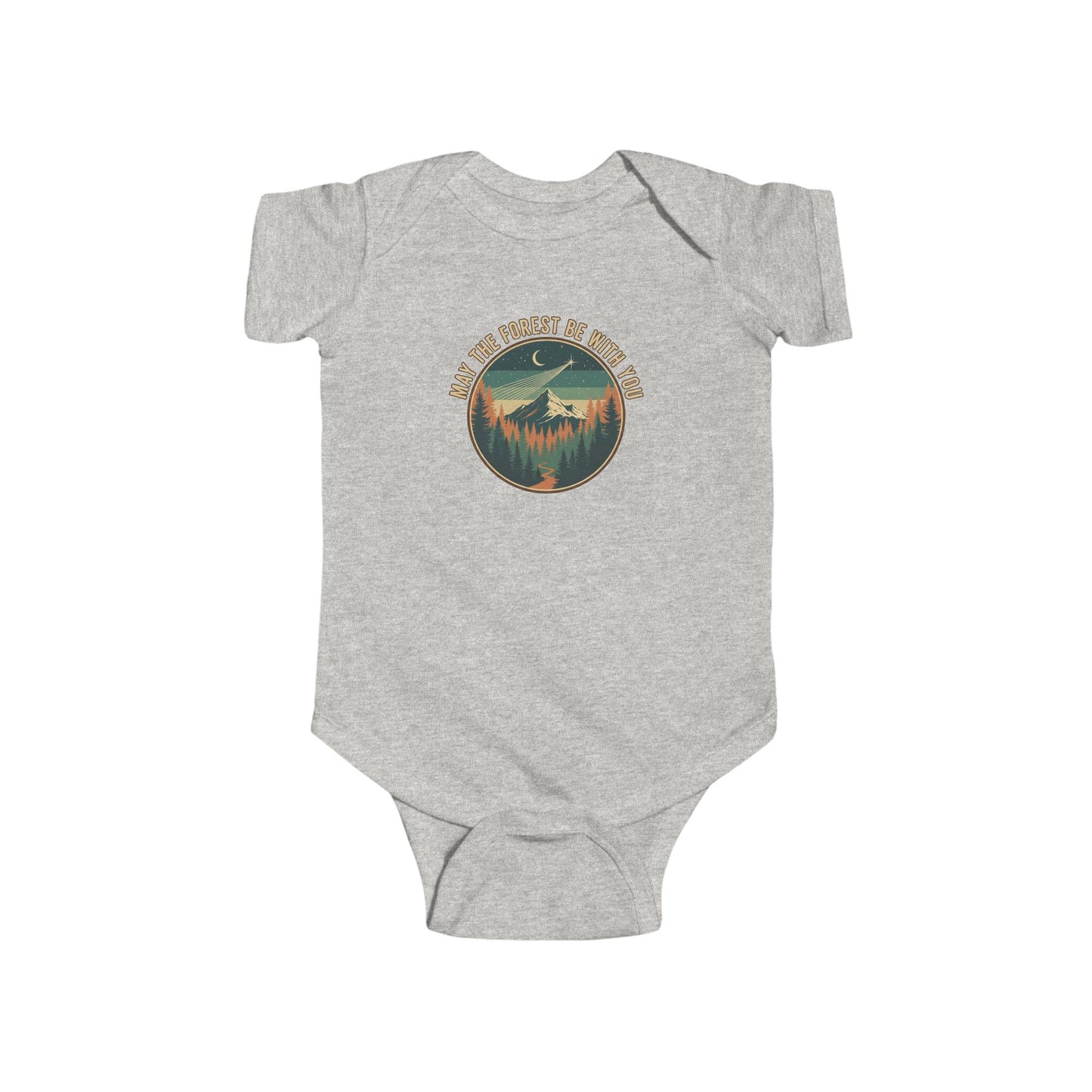 Nature-Inspired Infant Bodysuit with Adventure Design