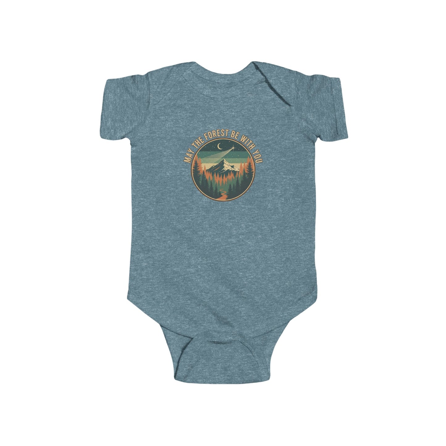 Nature-Inspired Infant Bodysuit with Adventure Design