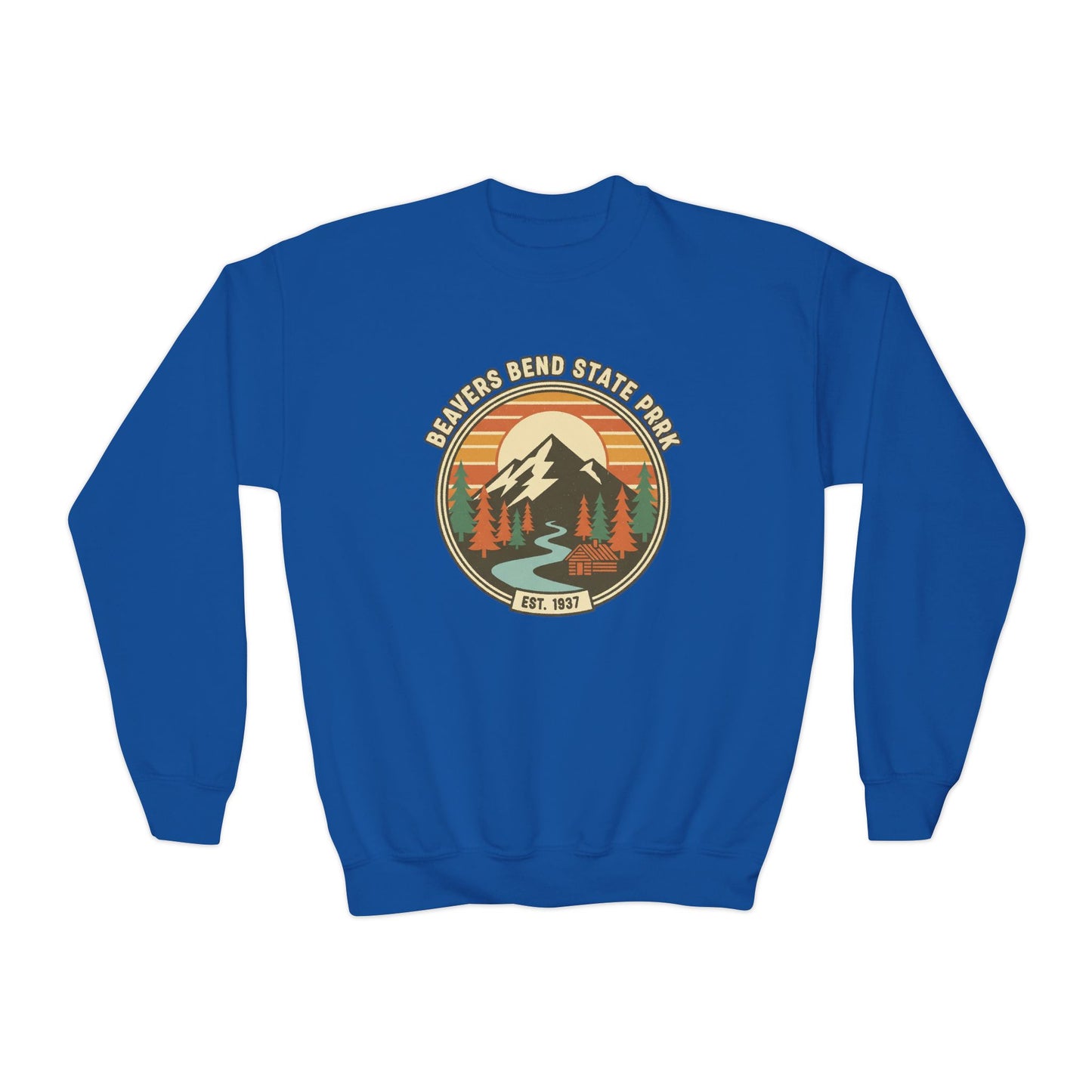 Vintage Beavers Bend State Park Kids Unisex Sweatshirt