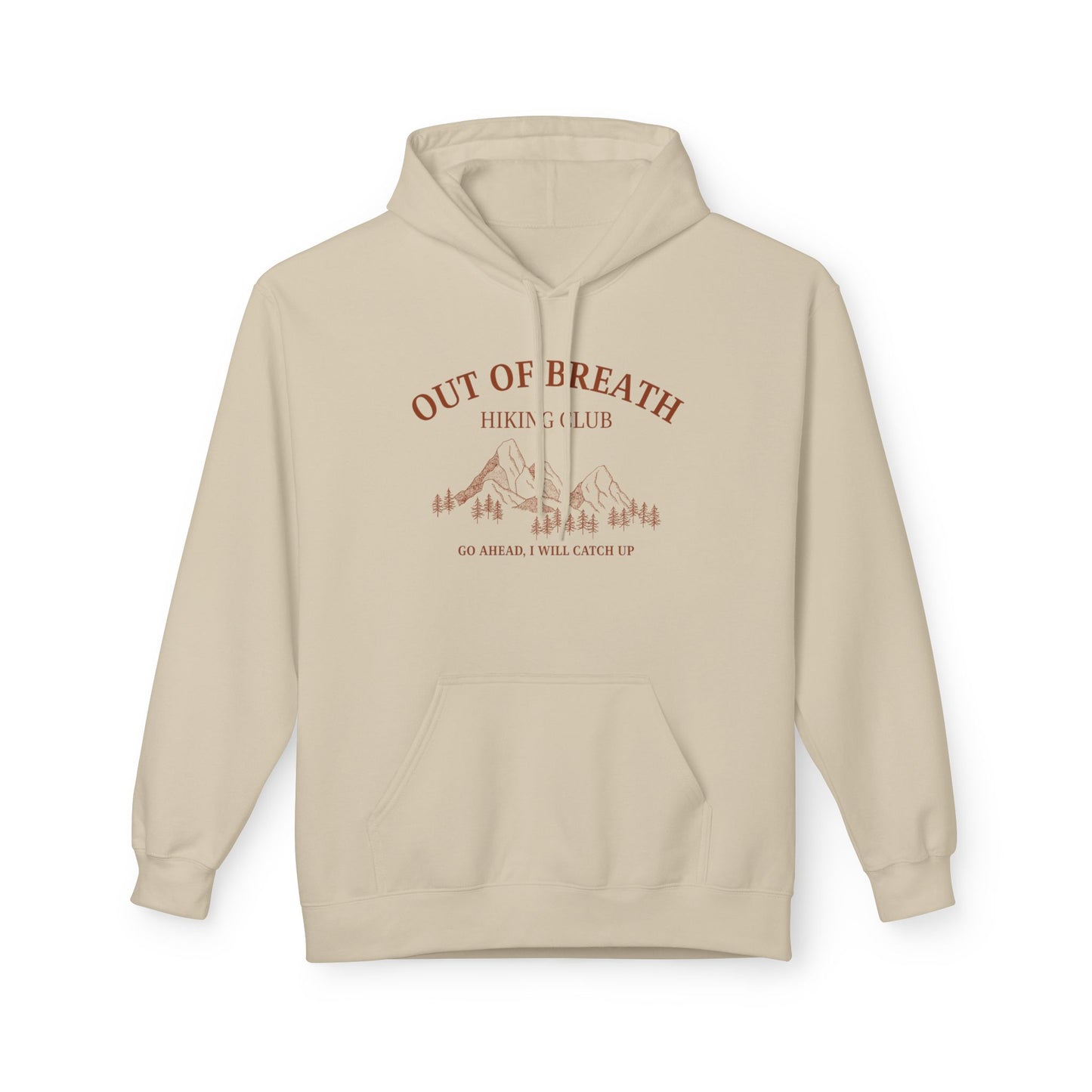Out of Breath Hiking Club Adult Unisex Hoodie