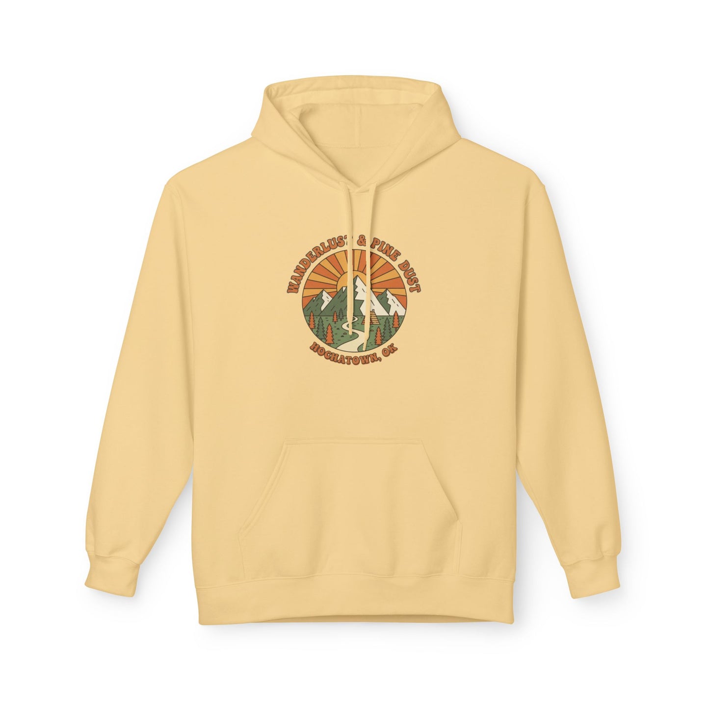 Wanderlust + Pine Dust Adult Unisex Hoodie