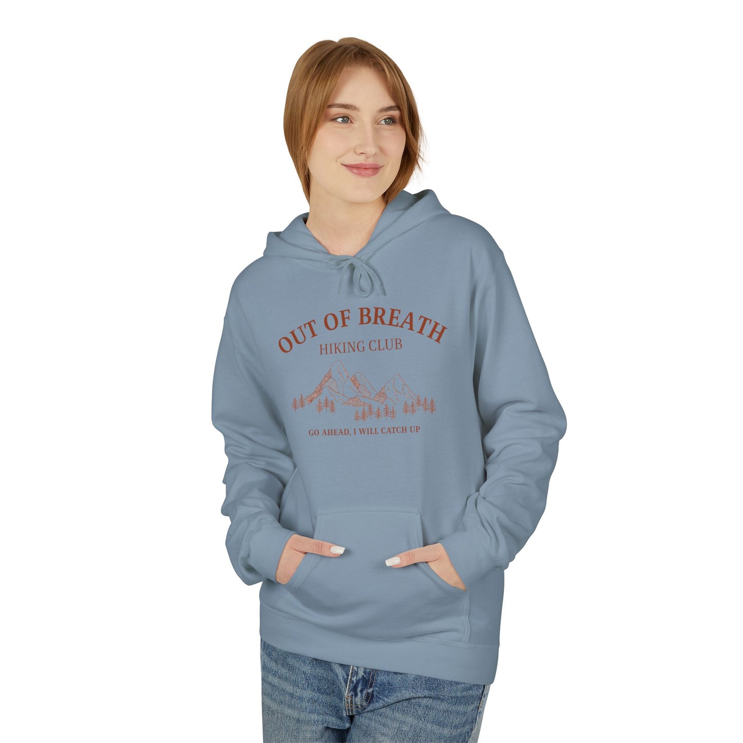 Out of Breath Hiking Club Adult Unisex Hoodie