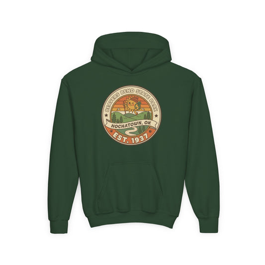 Vintage Beavers Bend State Park Kids Unisex Hoodie