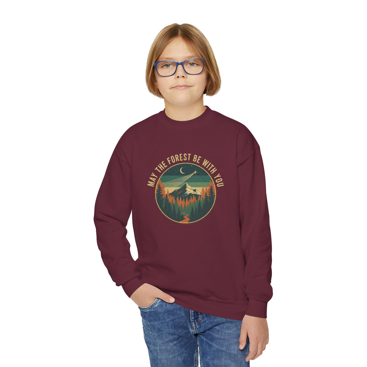 May The Forest Be With You Kids Unisex Sweatshirt