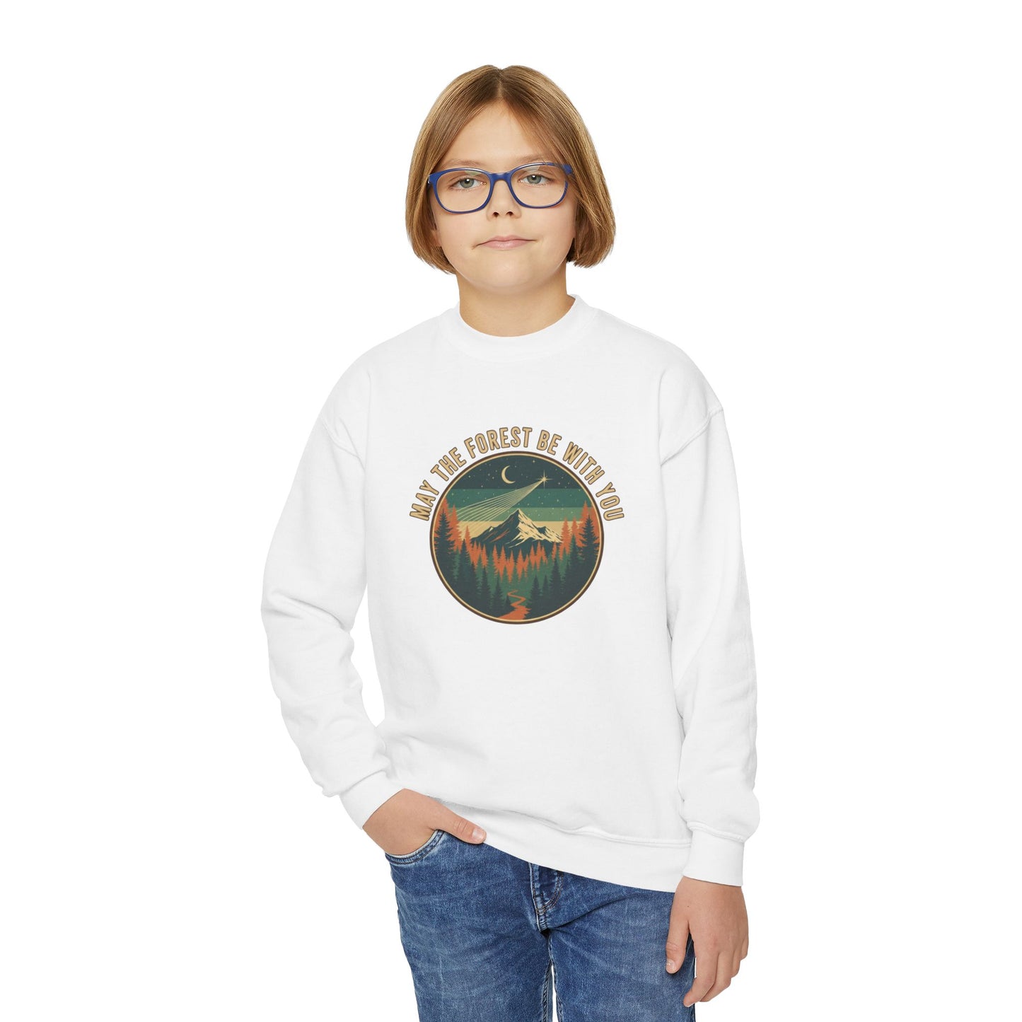 May The Forest Be With You Kids Unisex Sweatshirt