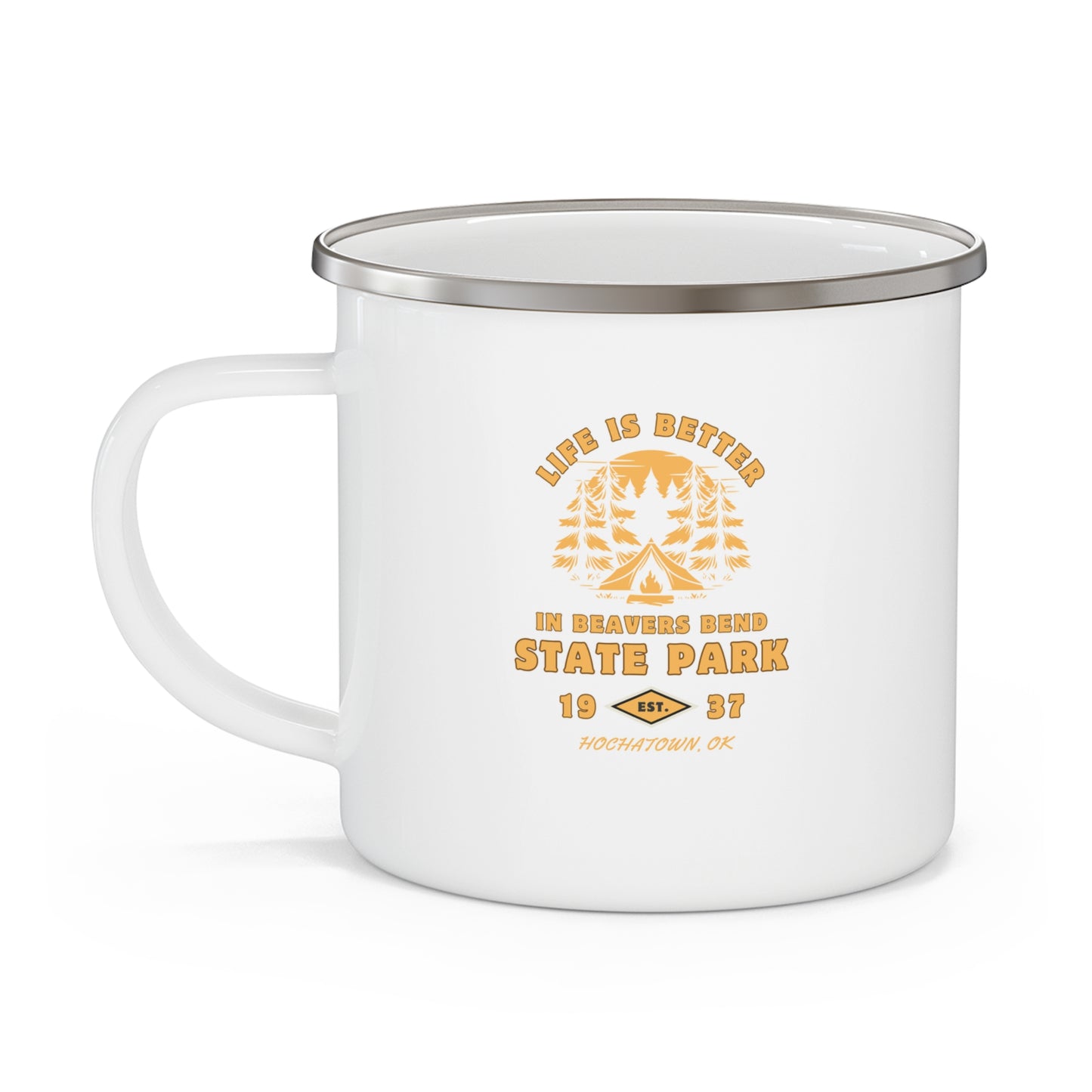 Life Is Better Enamel Mug