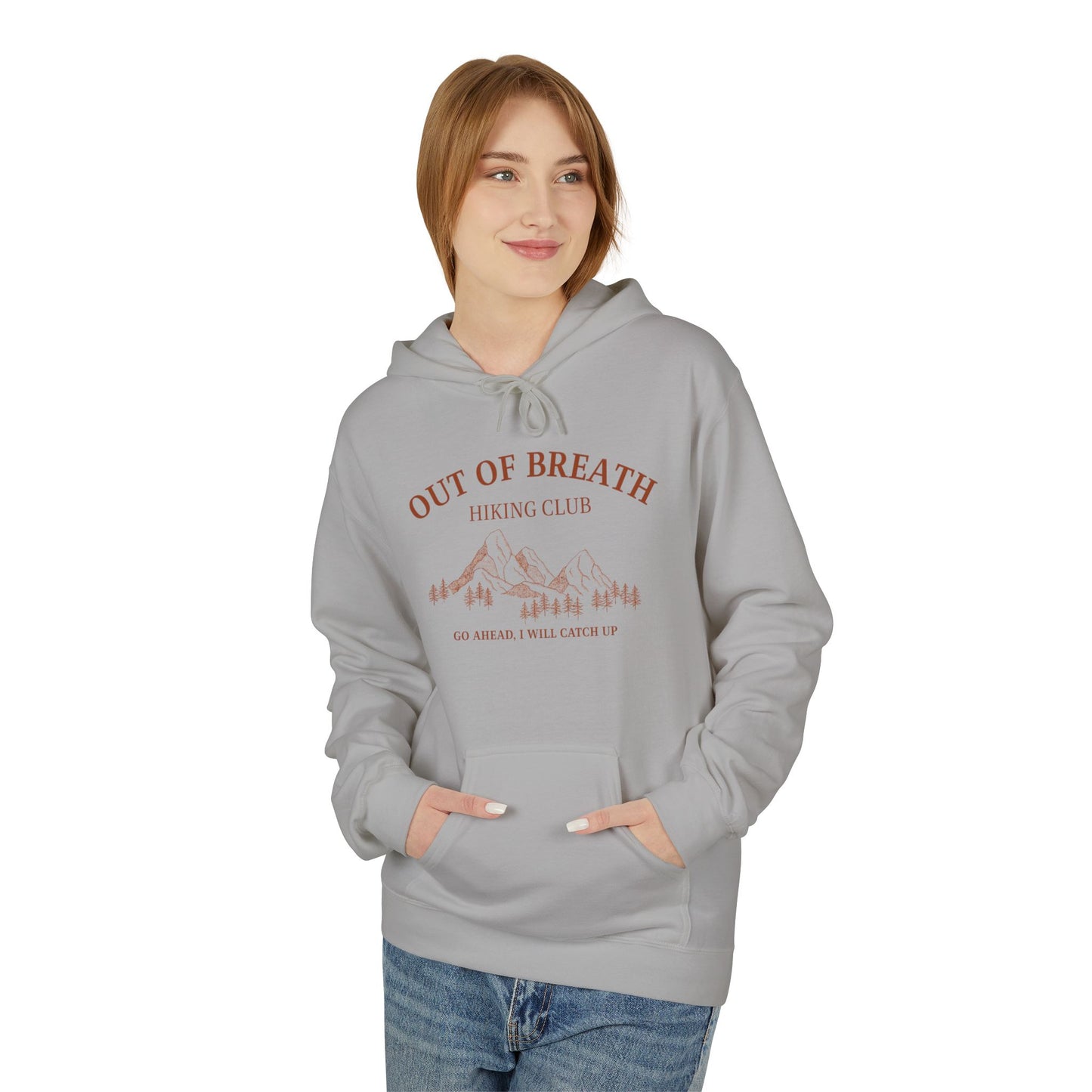 Out of Breath Hiking Club Adult Unisex Hoodie