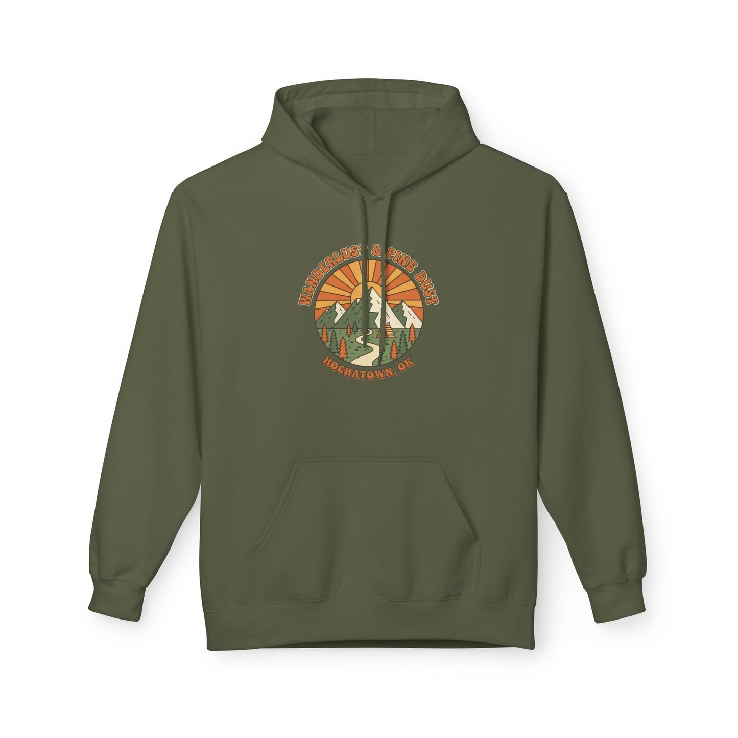 Wanderlust + Pine Dust Adult Unisex Hoodie