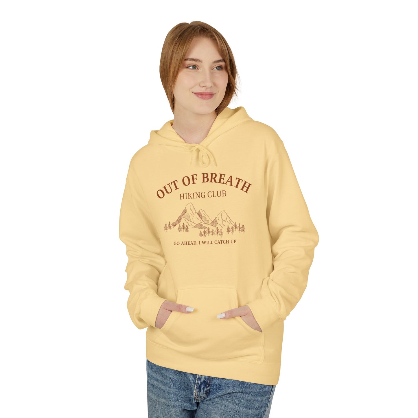 Out of Breath Hiking Club Adult Unisex Hoodie