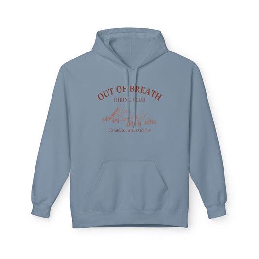 Out of Breath Hiking Club Adult Unisex Hoodie