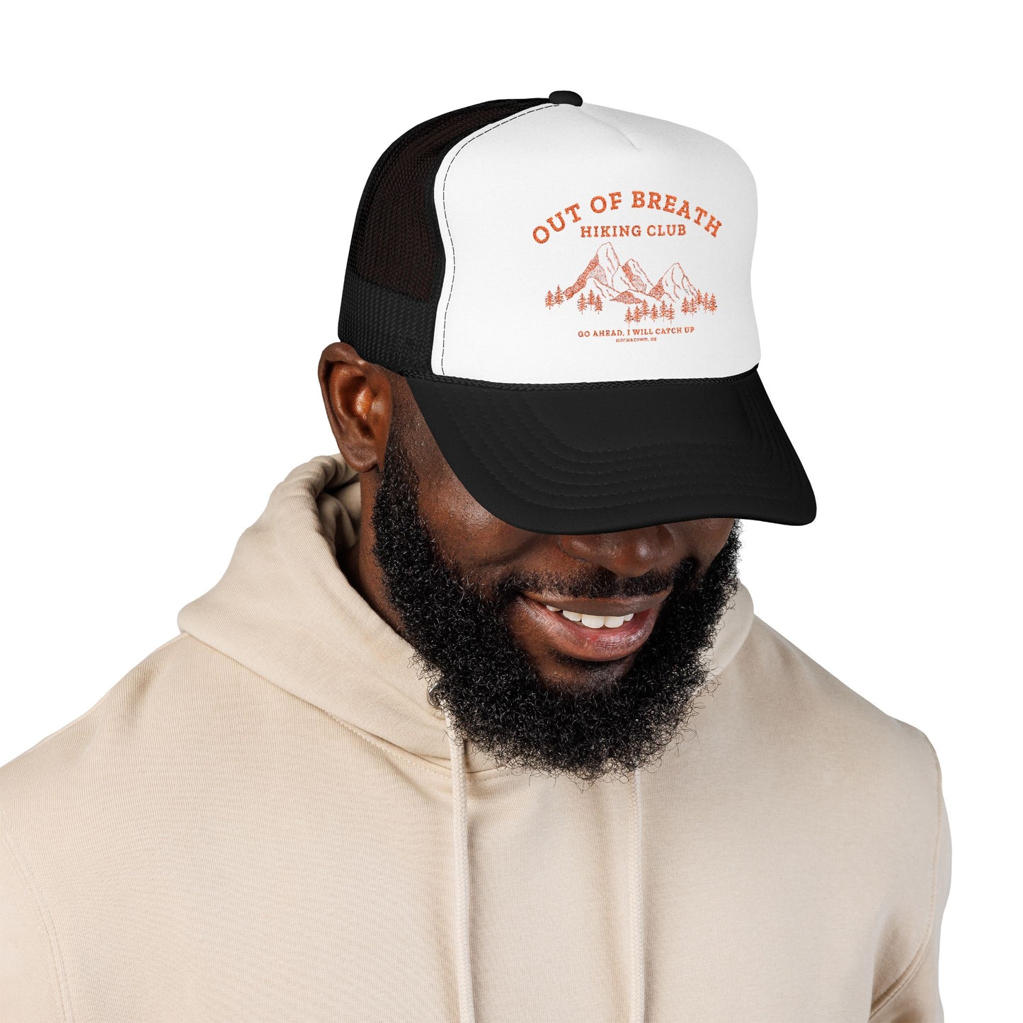 Out Of Breath Hiking Club Trucker Foam Hat