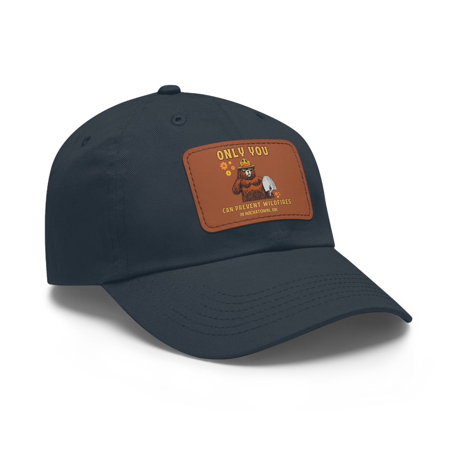 Only You Prevent Wildfires Leather Patch Hat
