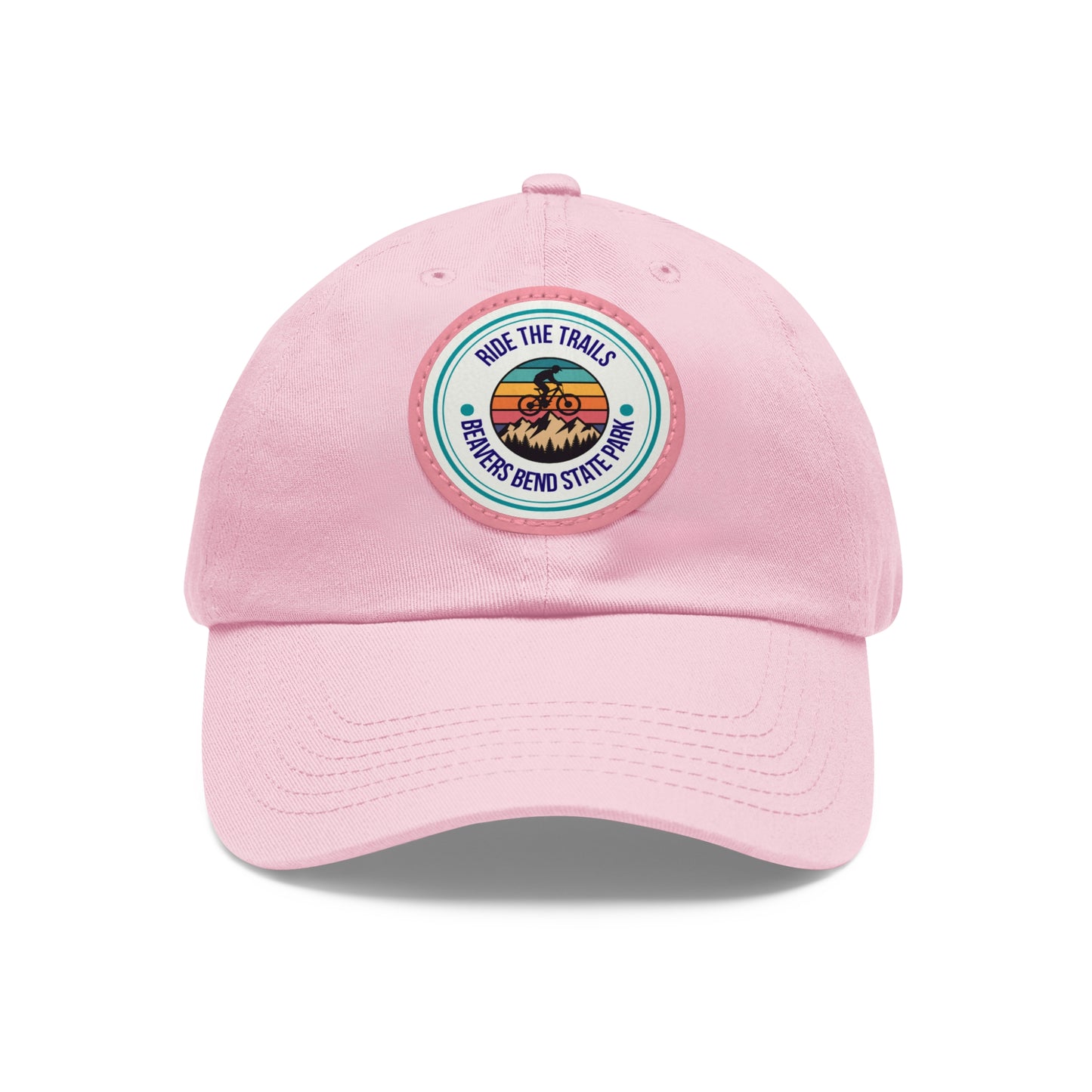 Adults Biking Leather Patch Hat