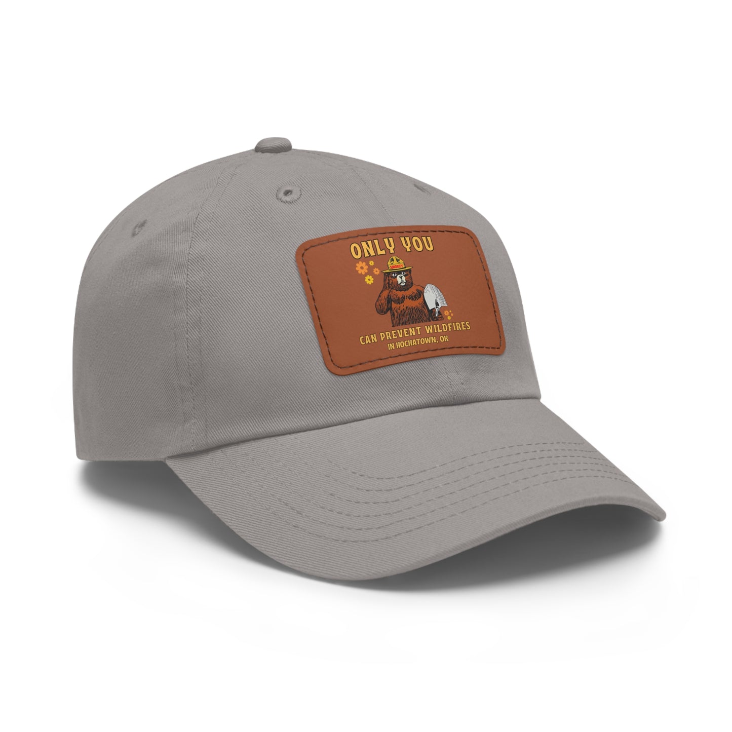 Only You Prevent Wildfires Leather Patch Hat