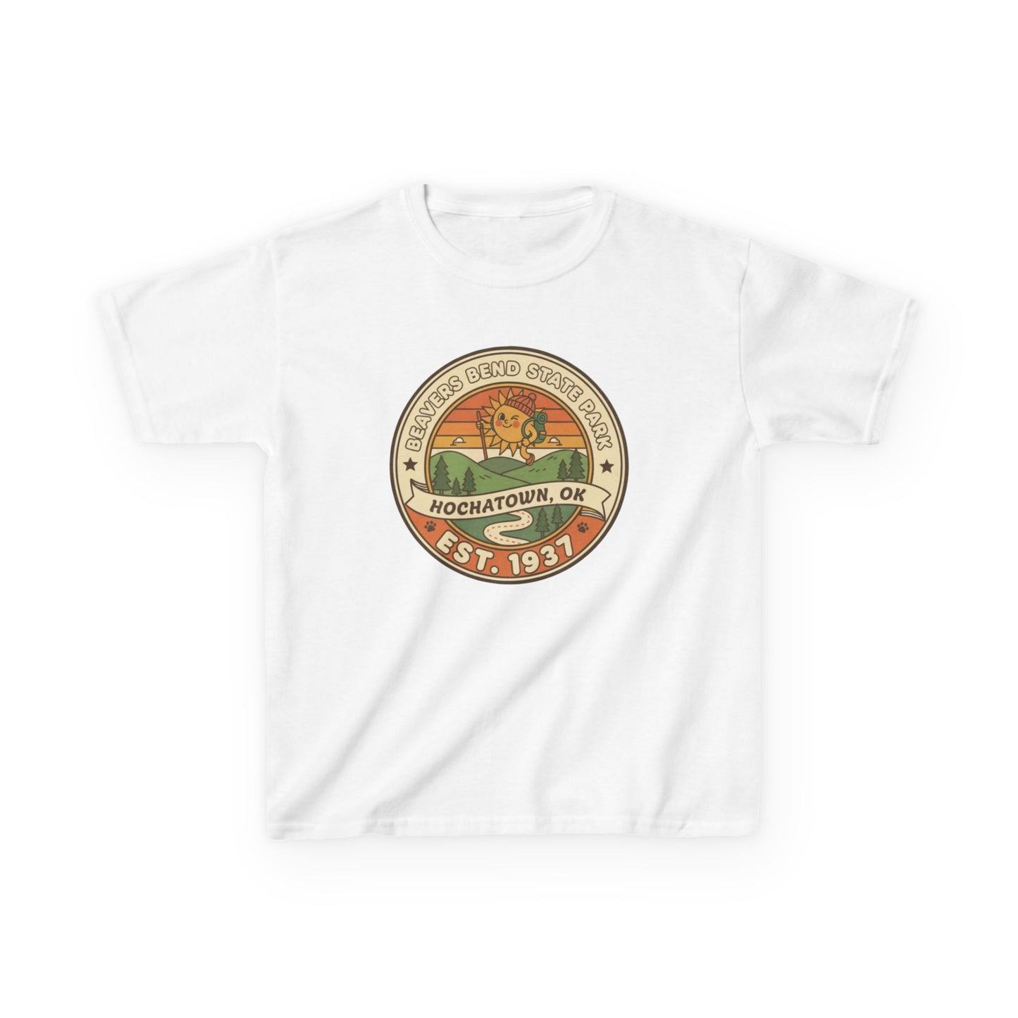 Vintage Beavers Bend State Park Kids Unisex Tee