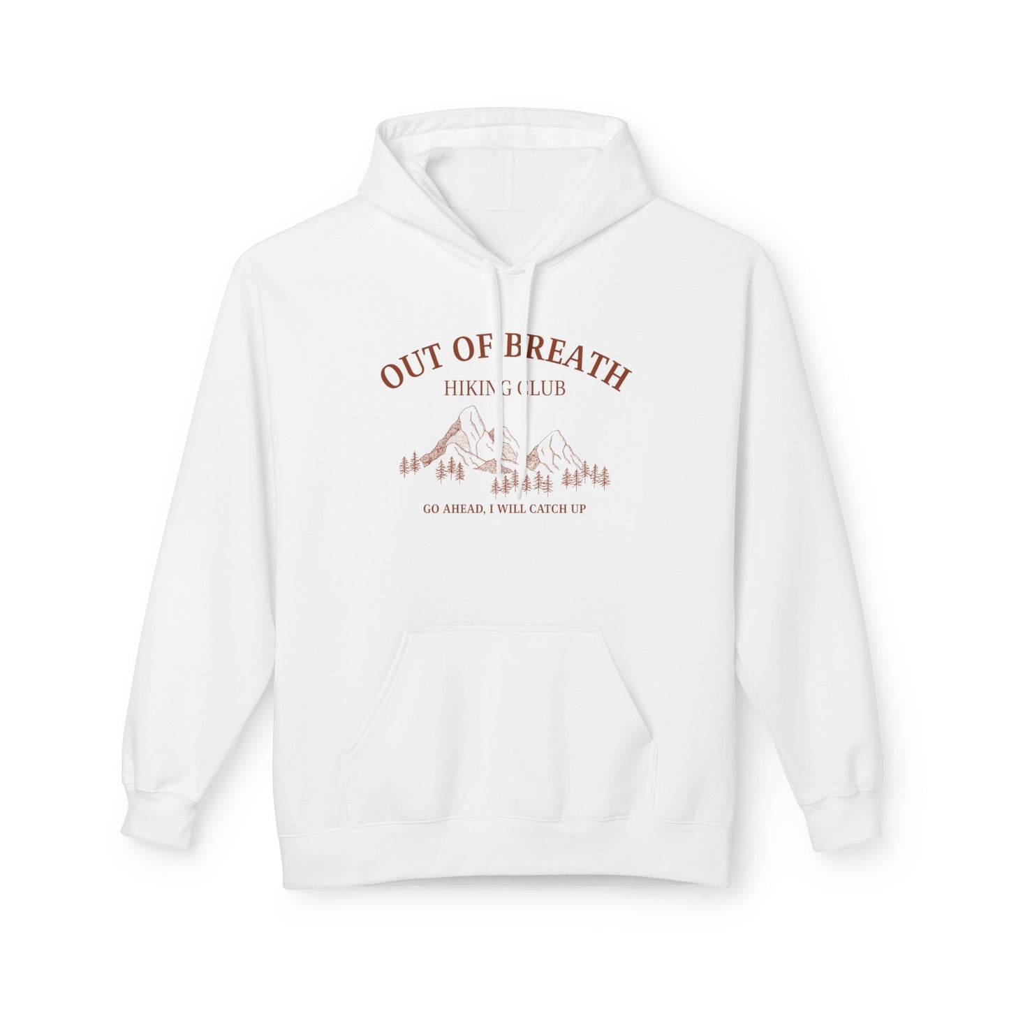 Out of Breath Hiking Club Adult Unisex Hoodie