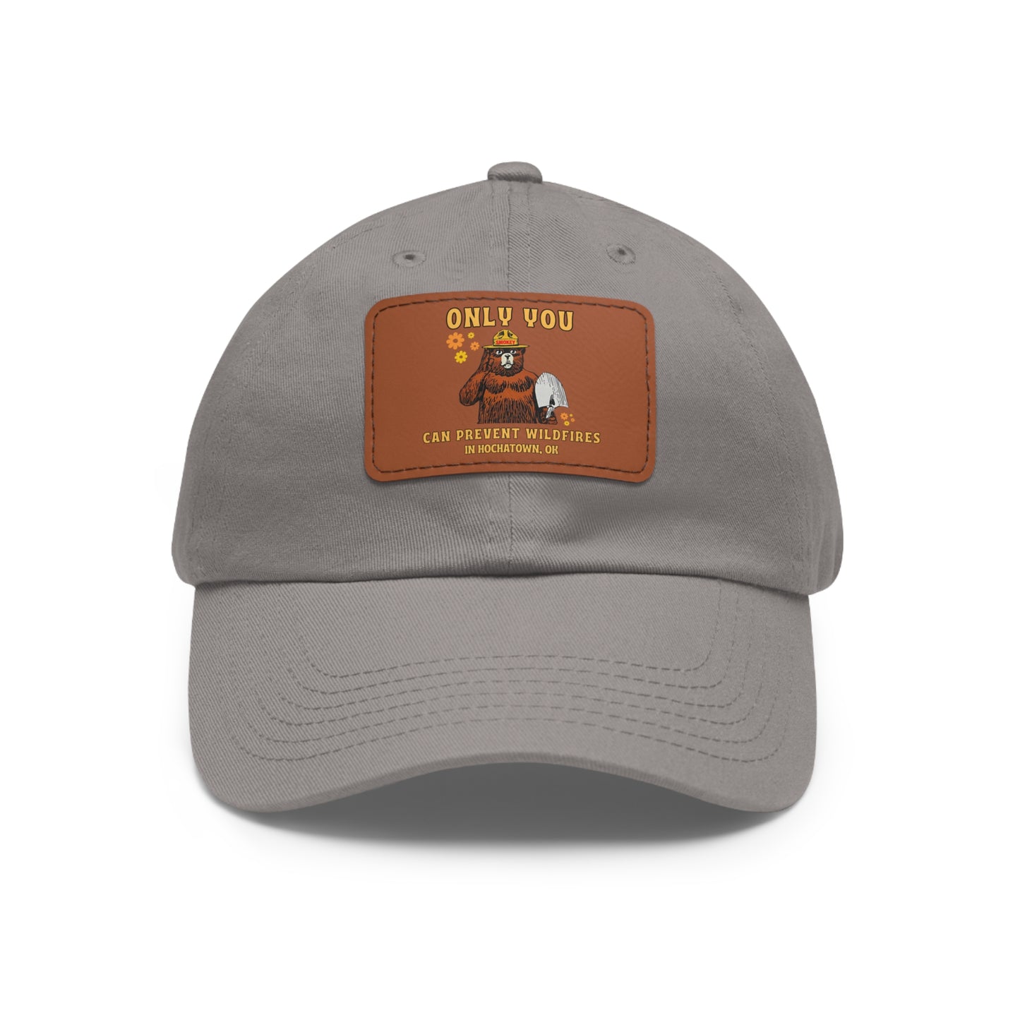 Only You Prevent Wildfires Leather Patch Hat