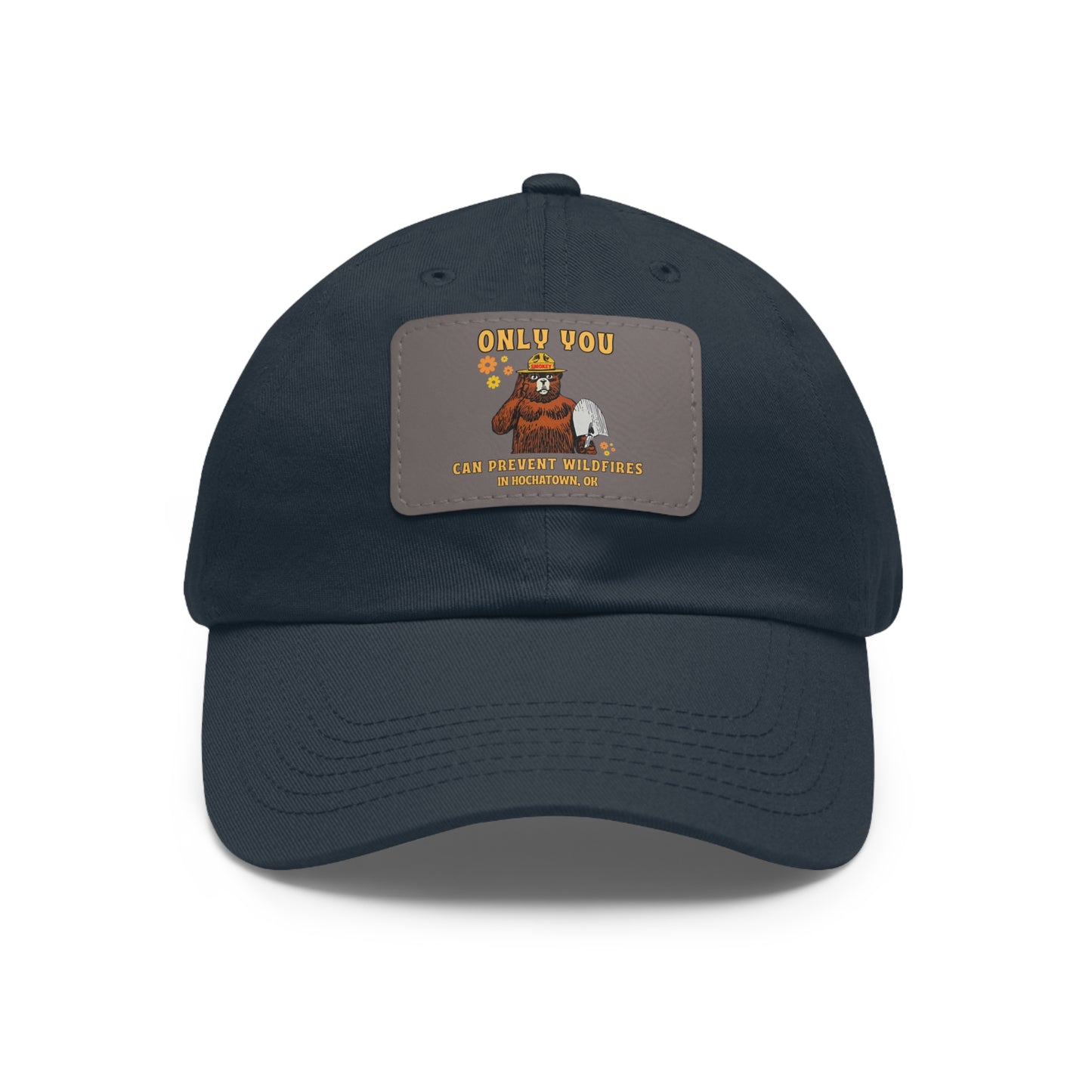 Only You Prevent Wildfires Leather Patch Hat